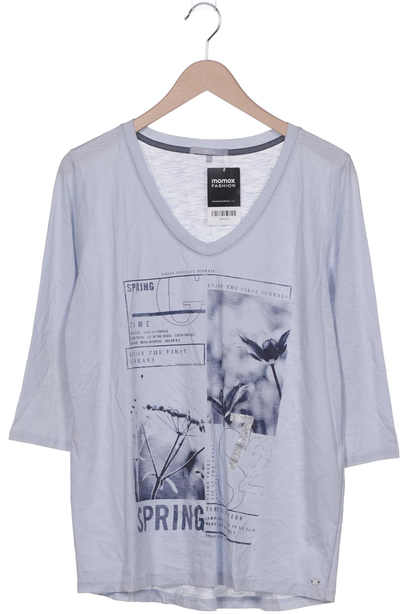 

Cecil Damen Langarmshirt, hellblau, Gr. 44