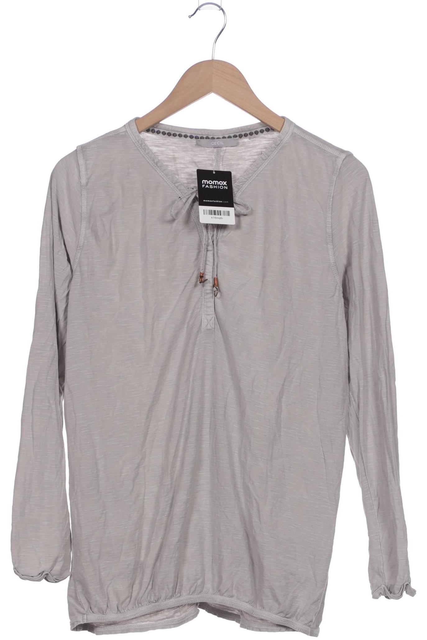 

Cecil Damen Langarmshirt, grau, Gr. 42