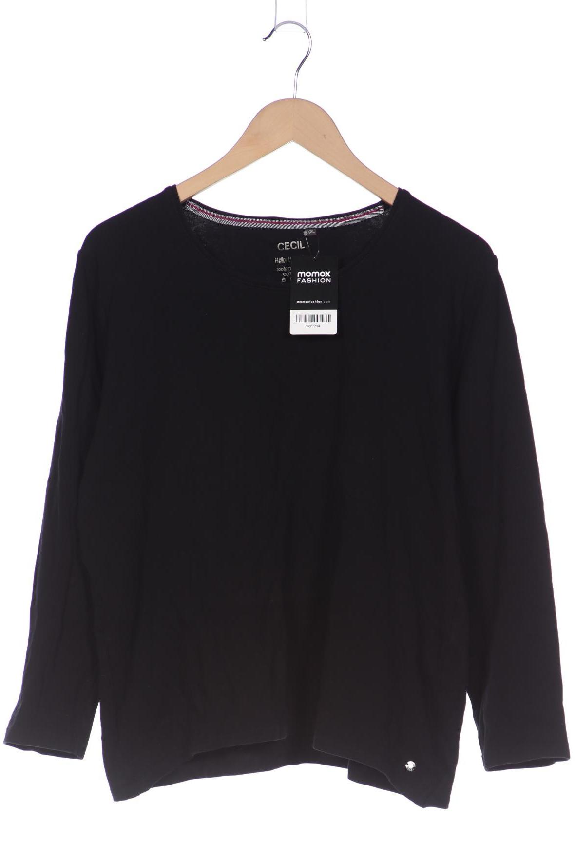

Cecil Damen Langarmshirt, schwarz, Gr. 46
