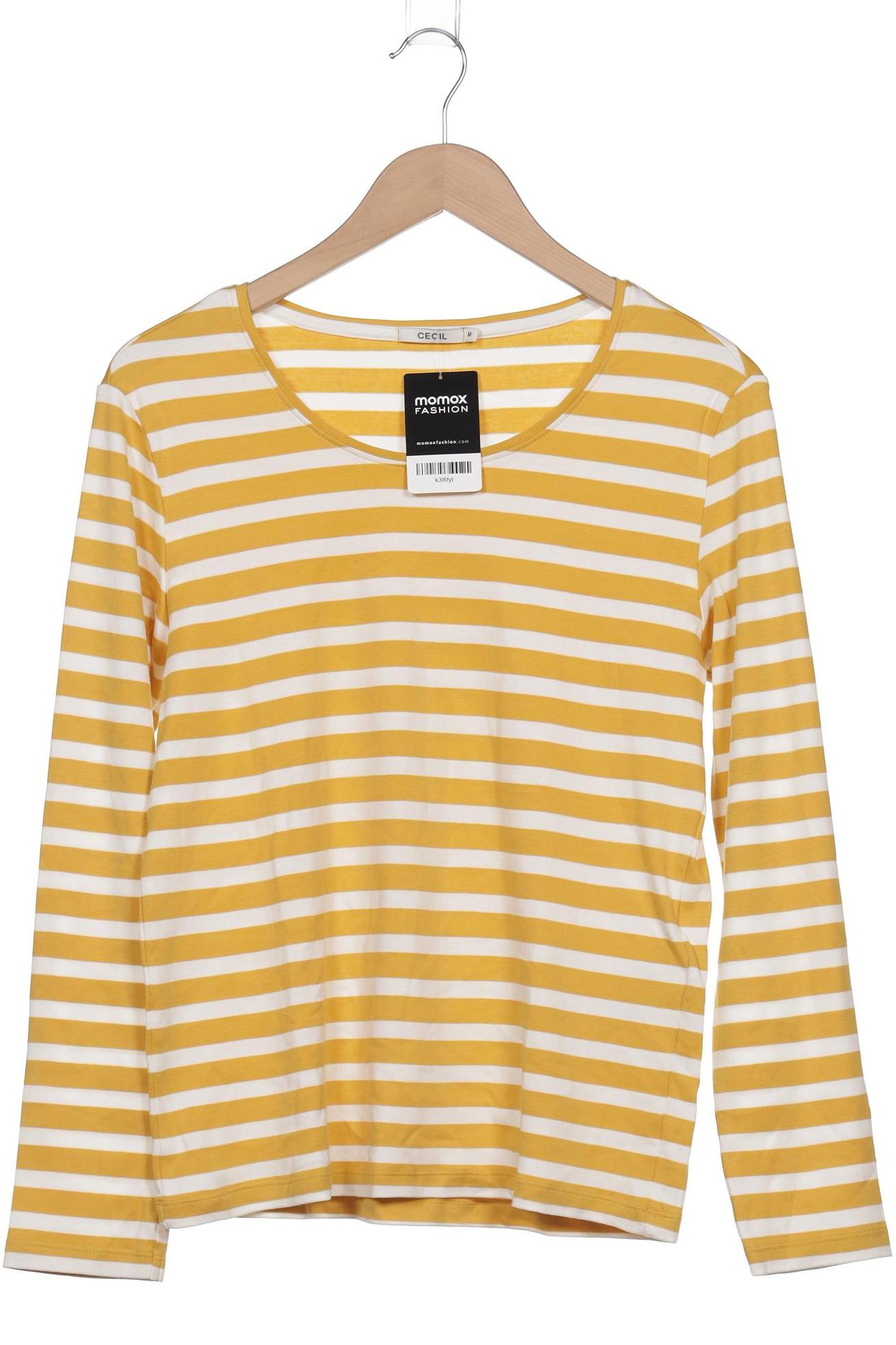 

Cecil Damen Langarmshirt, gelb, Gr. 38