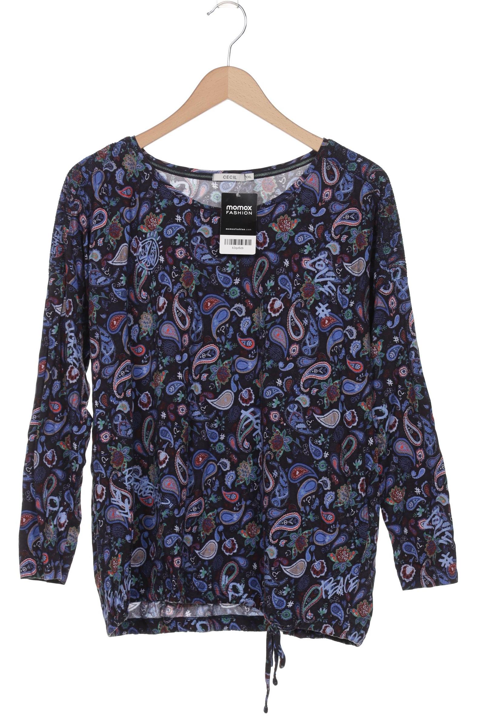 

Cecil Damen Langarmshirt, marineblau, Gr. 46
