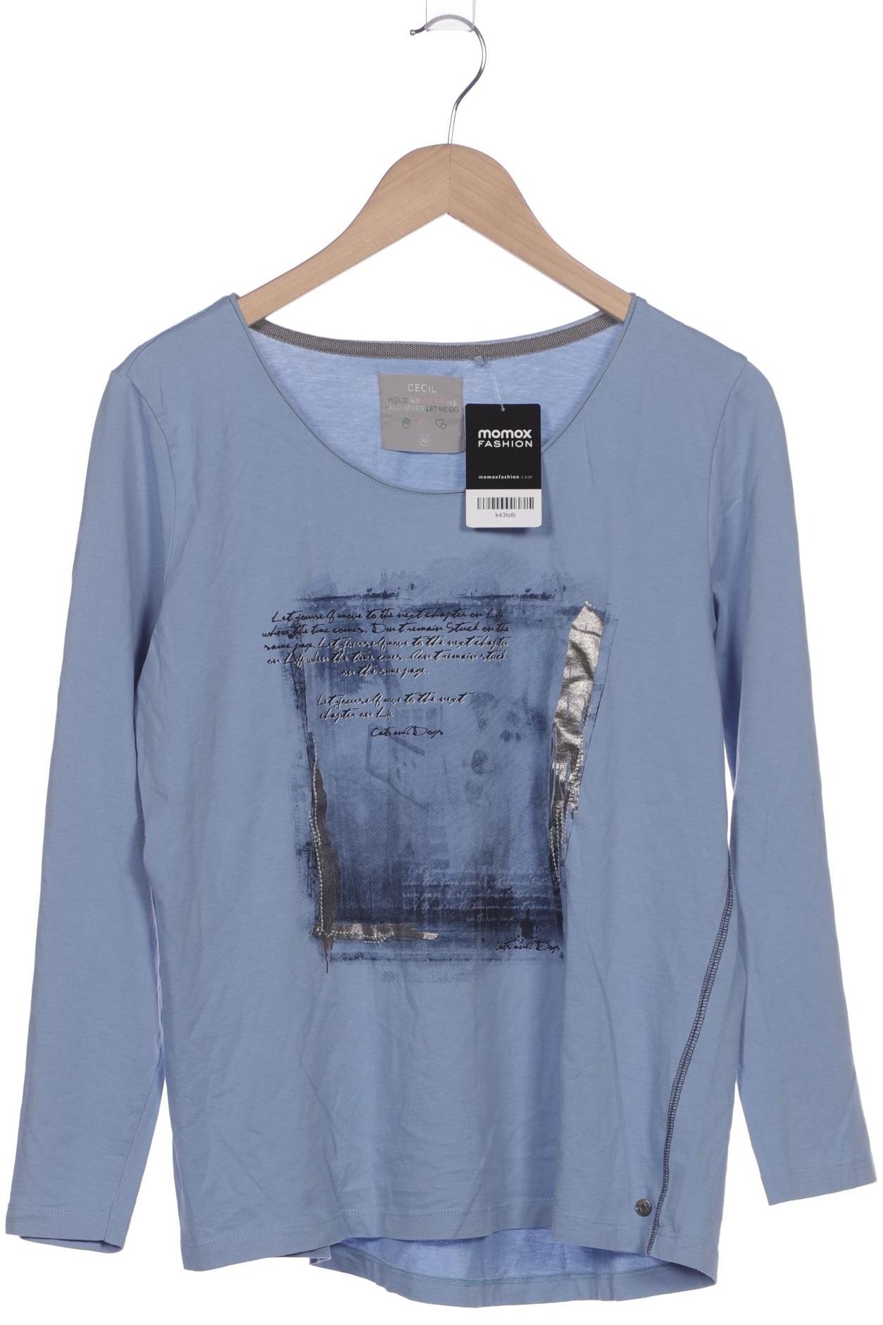 

Cecil Damen Langarmshirt, blau, Gr. 44