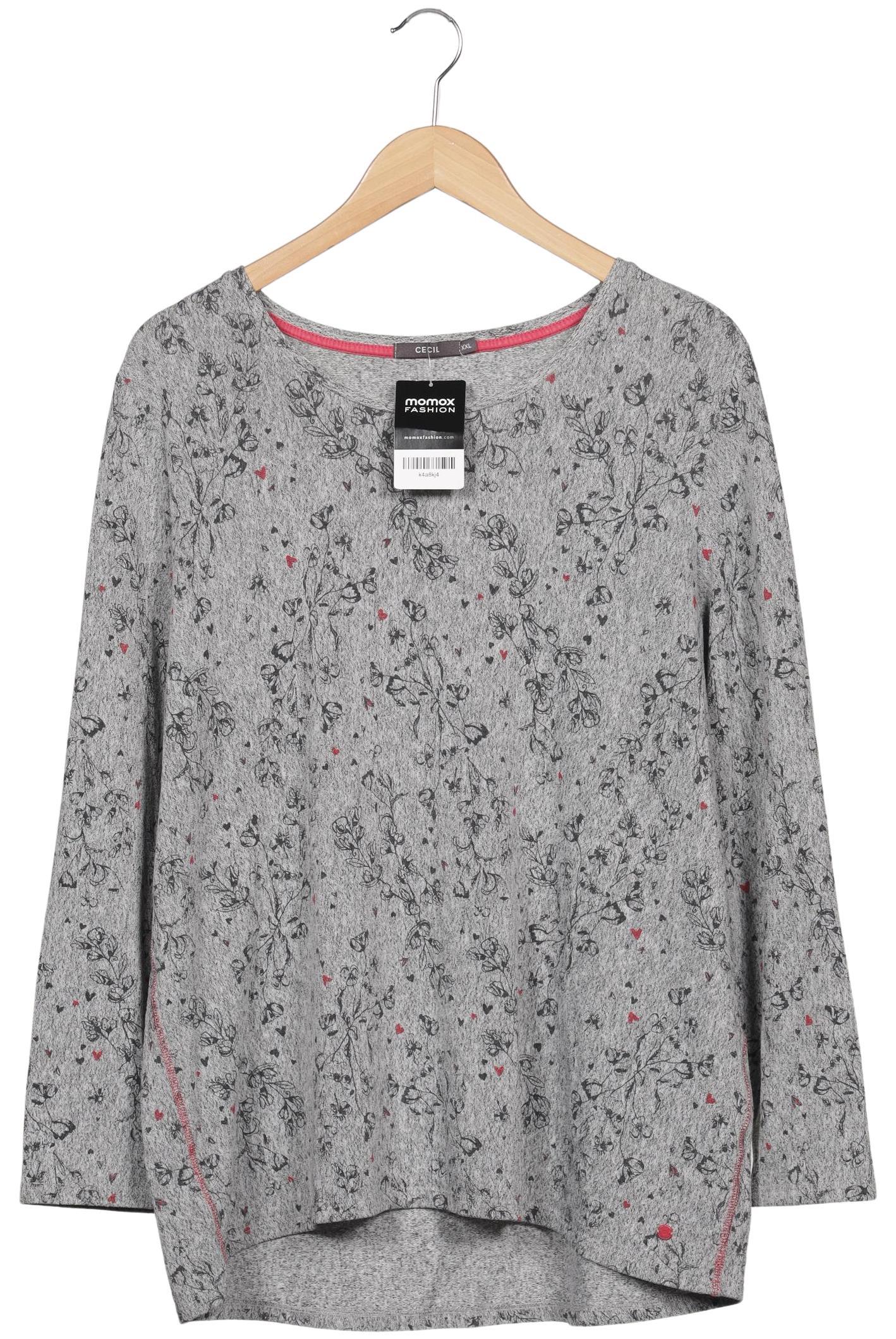 

Cecil Damen Langarmshirt, grau, Gr. 46