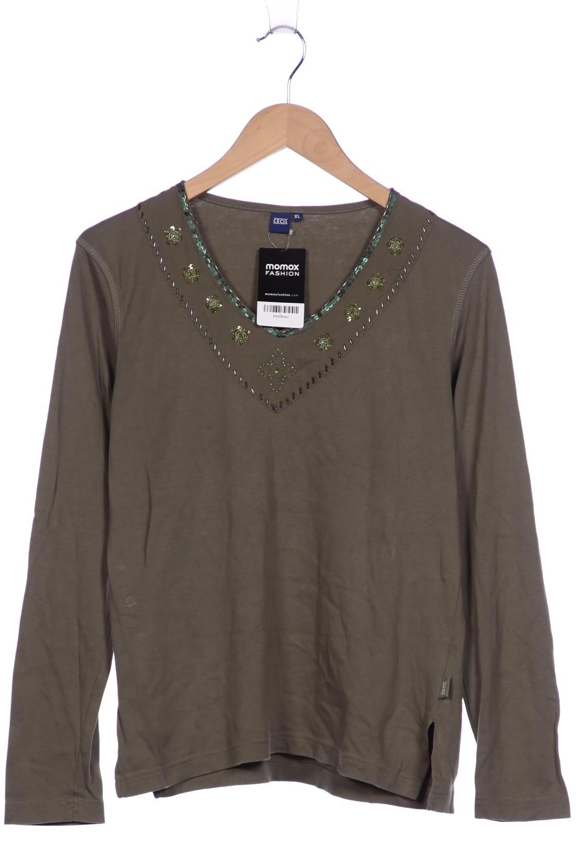 

Cecil Damen Langarmshirt, grün, Gr. 44