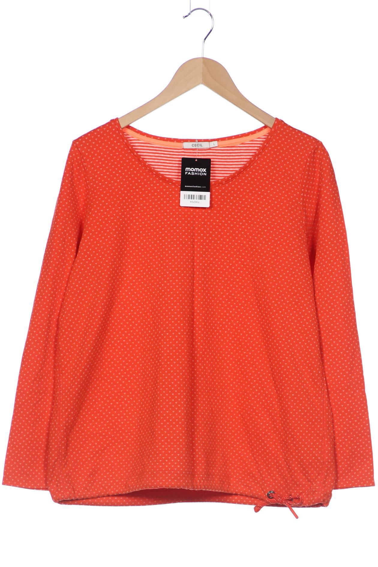 

CECIL Damen Langarmshirt, orange