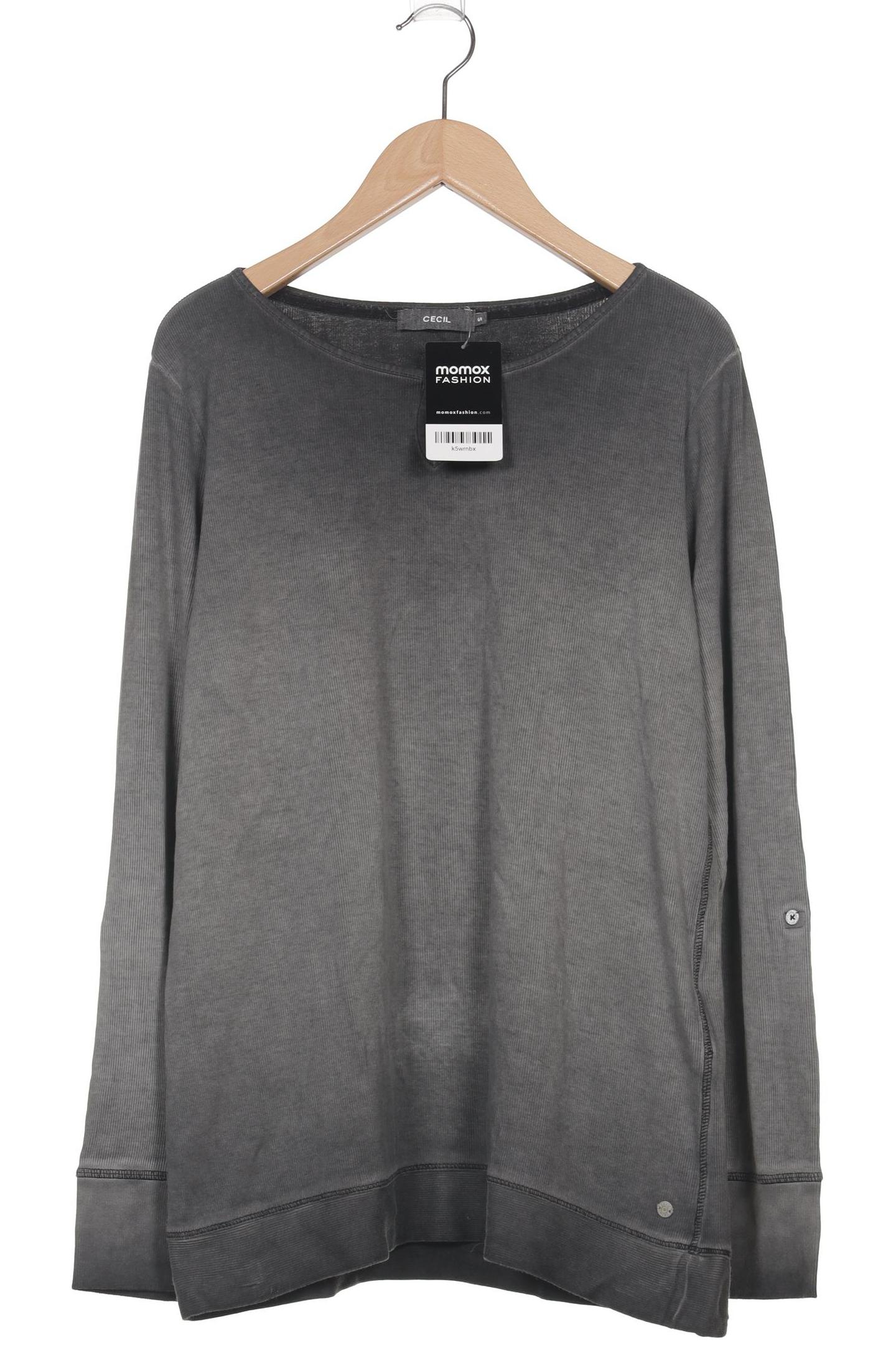 

Cecil Damen Langarmshirt, grau, Gr. 36