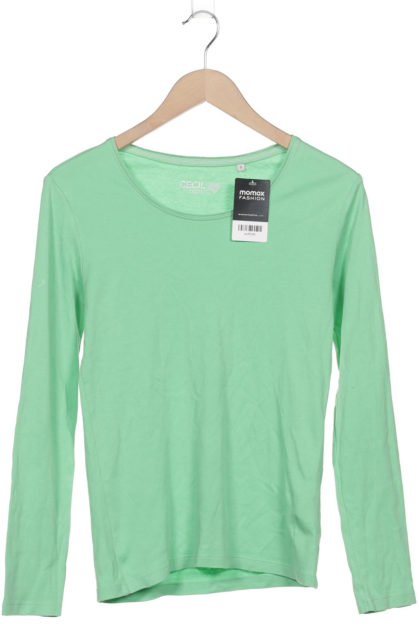 

Cecil Damen Langarmshirt, hellgrün, Gr. 36