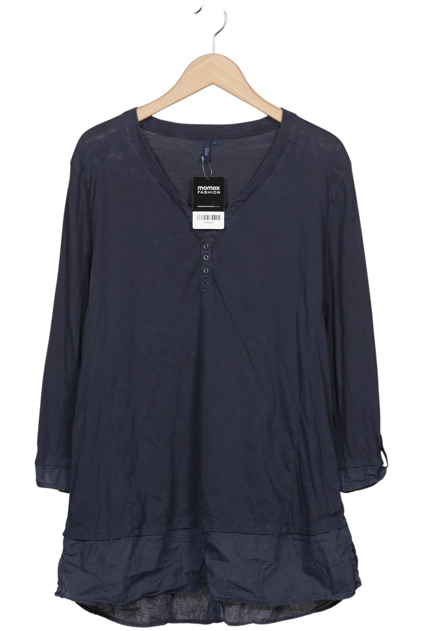 

Cecil Damen Langarmshirt, marineblau, Gr. 46