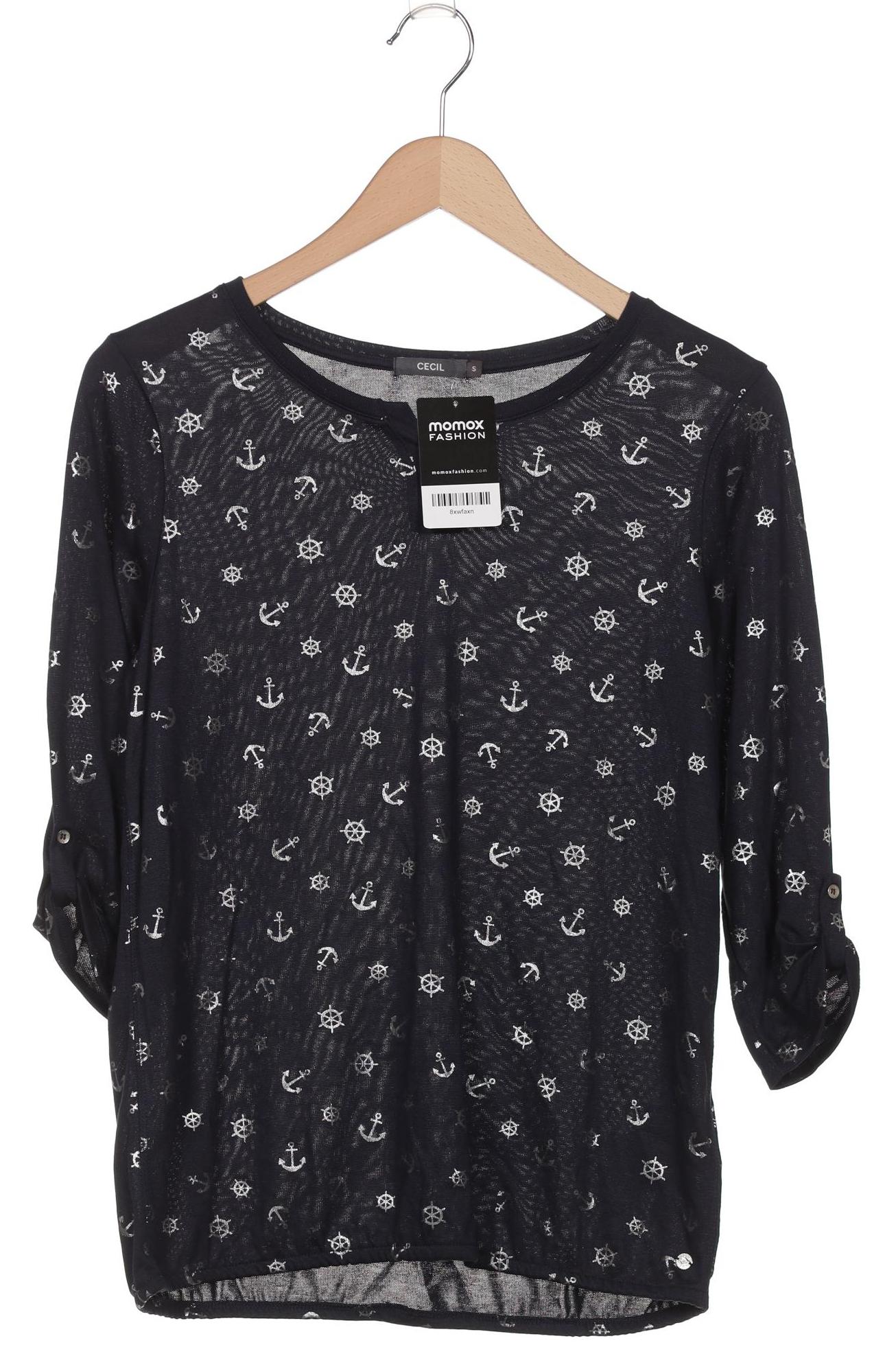 

Cecil Damen Langarmshirt, marineblau, Gr. 36