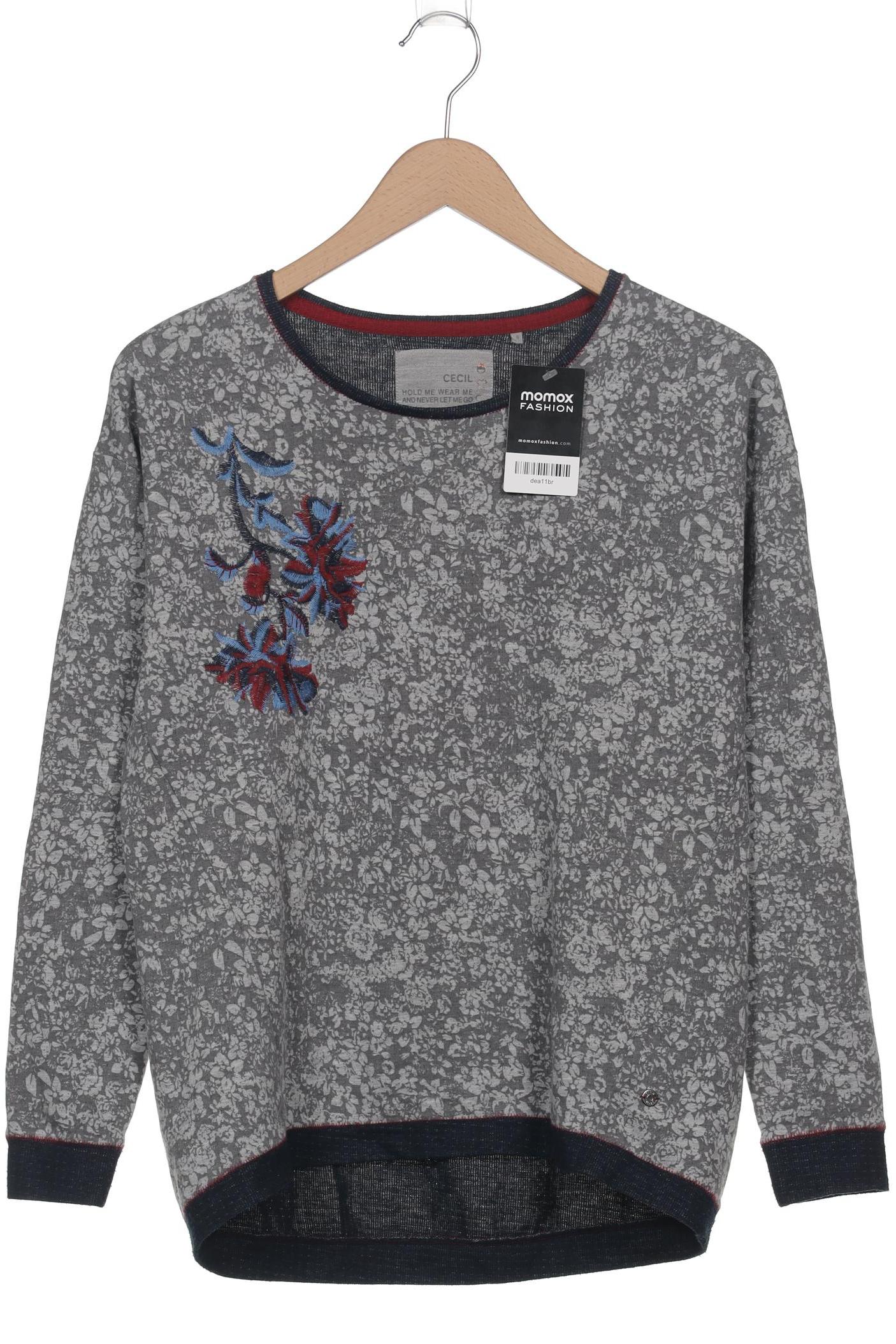 

Cecil Damen Langarmshirt, grau, Gr. 36