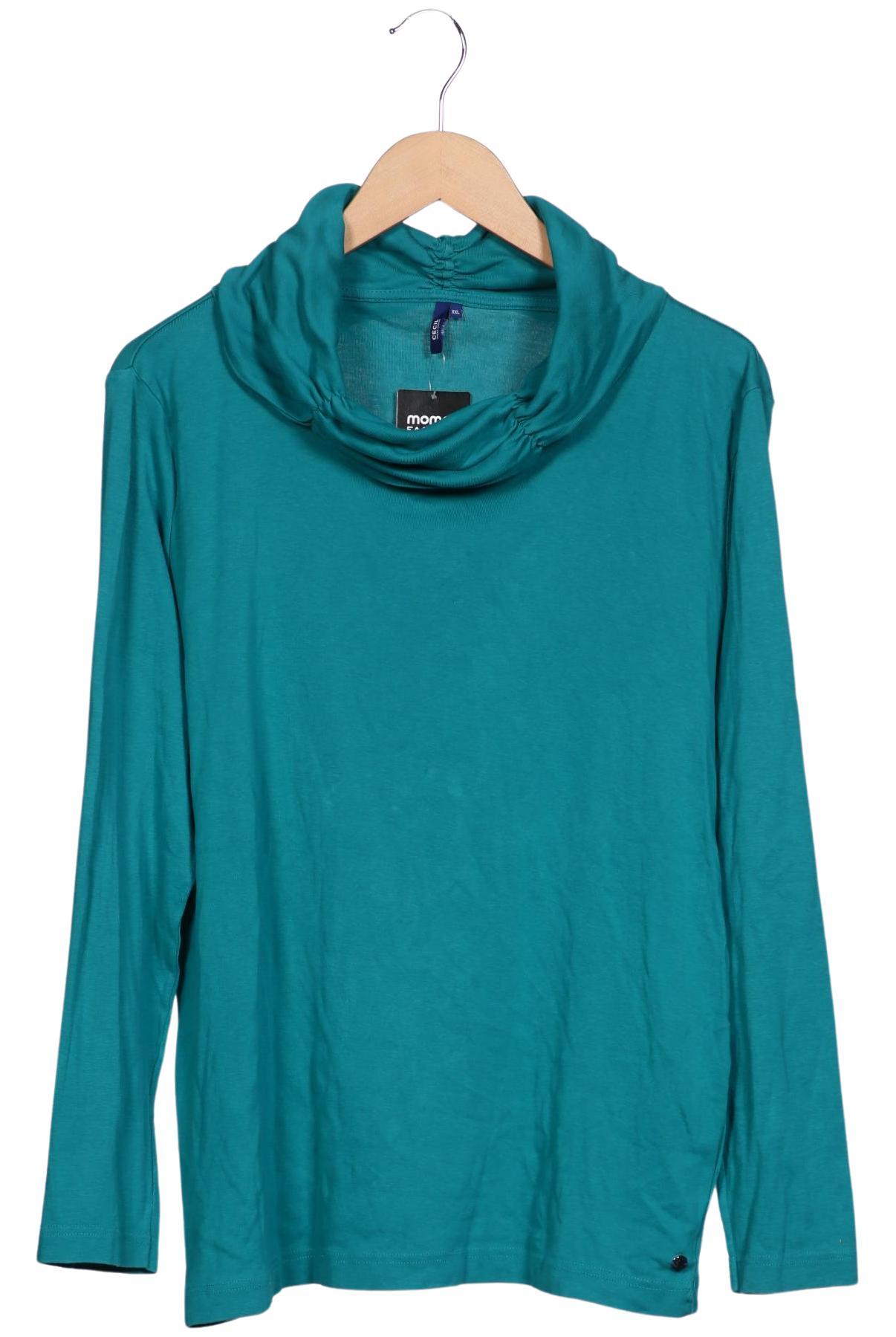 

Cecil Damen Langarmshirt, türkis, Gr. 46