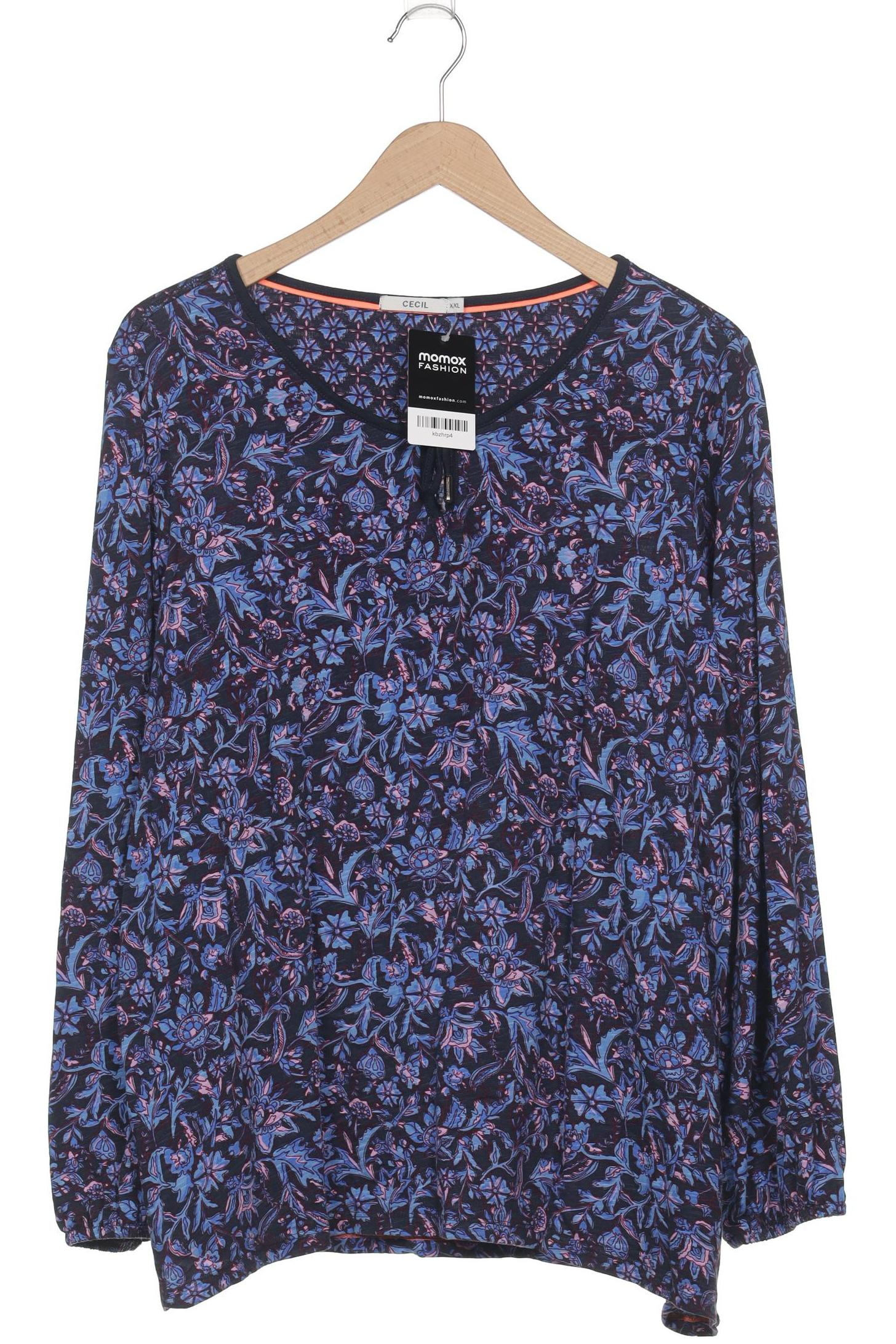 

Cecil Damen Langarmshirt, marineblau, Gr. 46