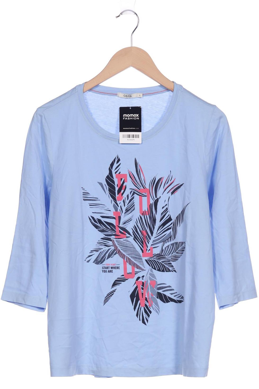 

Cecil Damen Langarmshirt, blau, Gr. 42