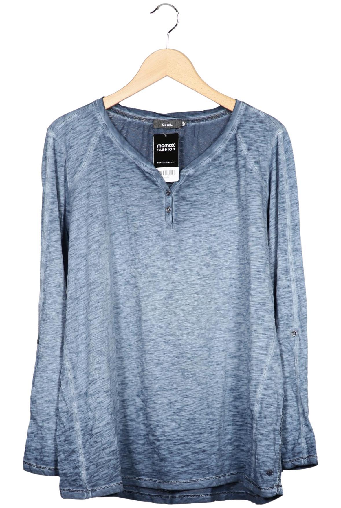

Cecil Damen Langarmshirt, blau, Gr. 46