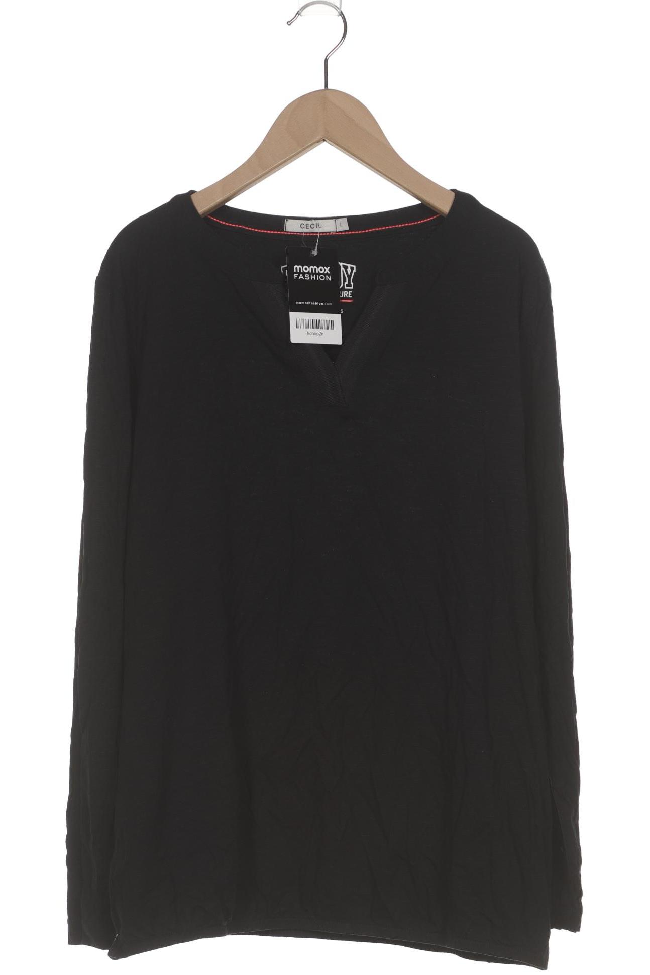 

Cecil Damen Langarmshirt, schwarz, Gr. 42