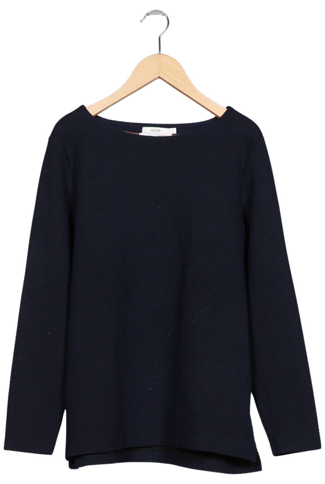 

Cecil Damen Langarmshirt, marineblau, Gr. 42