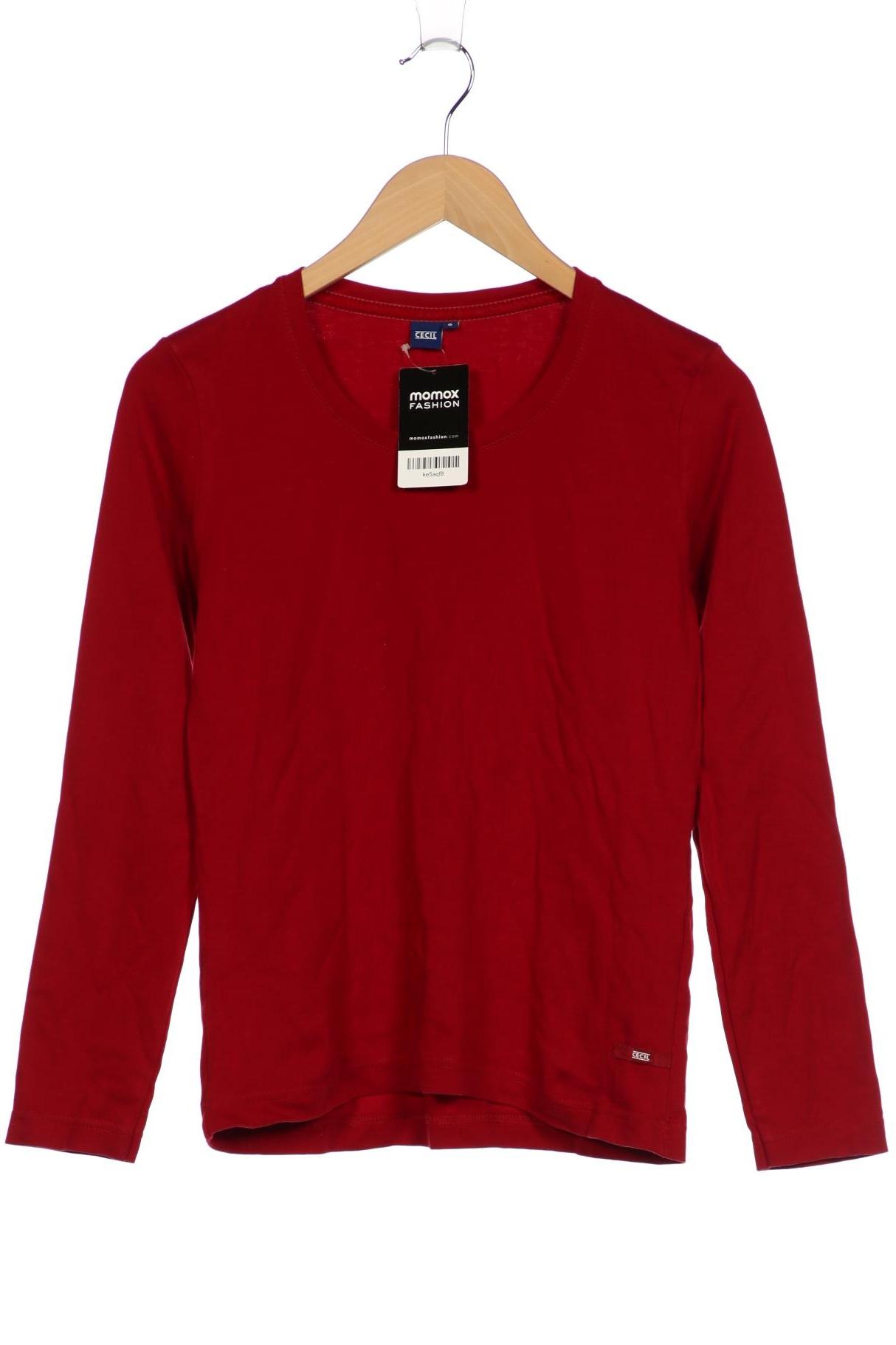 

Cecil Damen Langarmshirt, bordeaux, Gr. 36