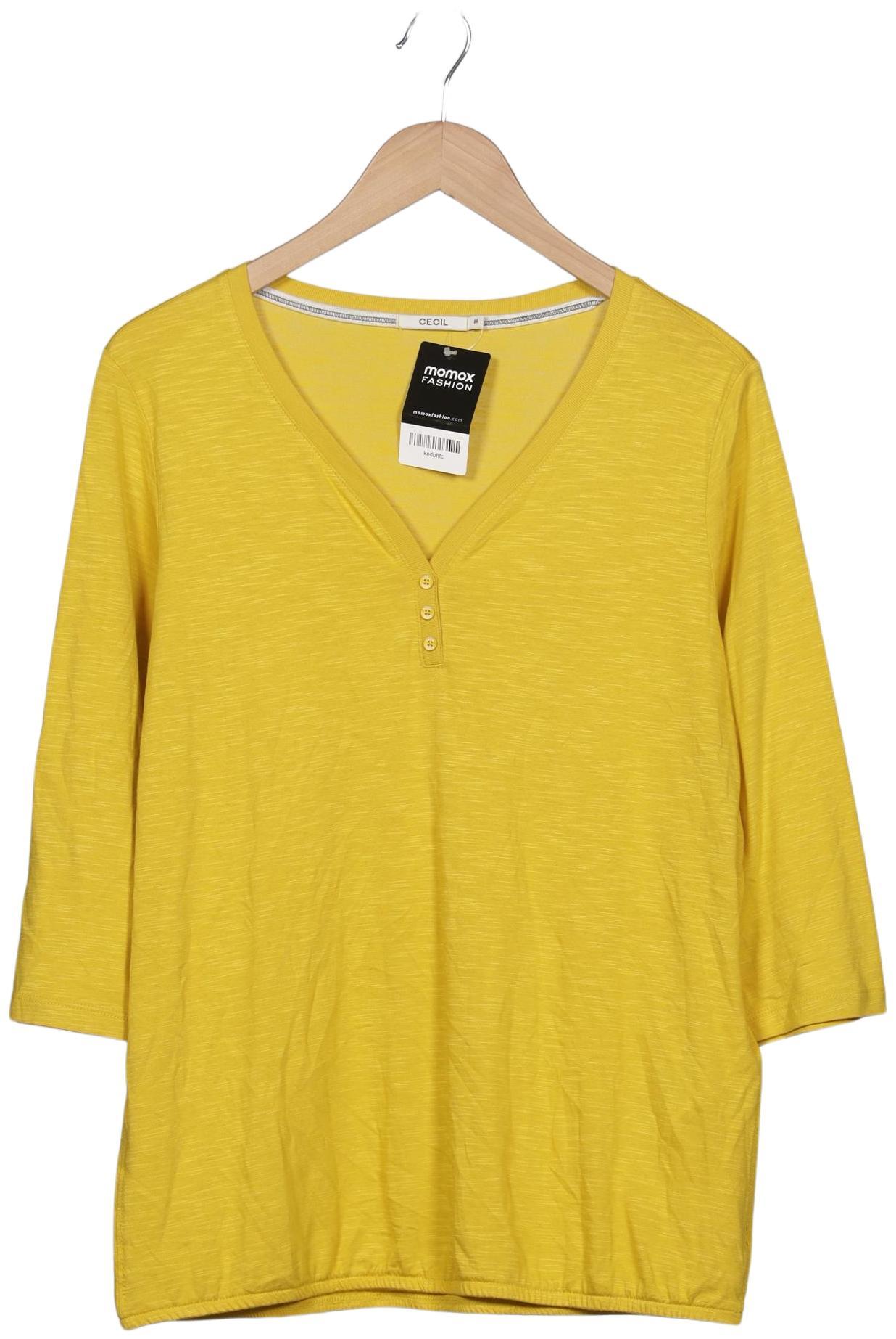 

Cecil Damen Langarmshirt, gelb, Gr. 38