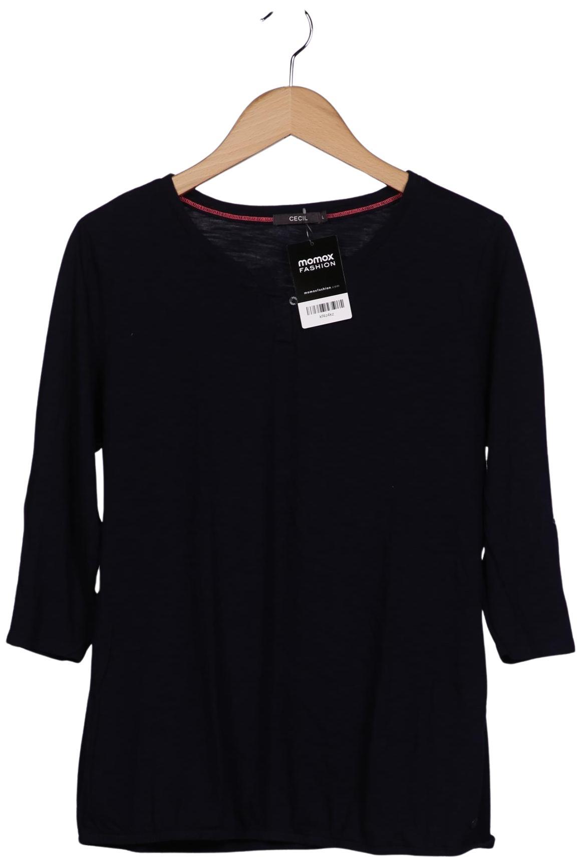 

Cecil Damen Langarmshirt, marineblau, Gr. 42