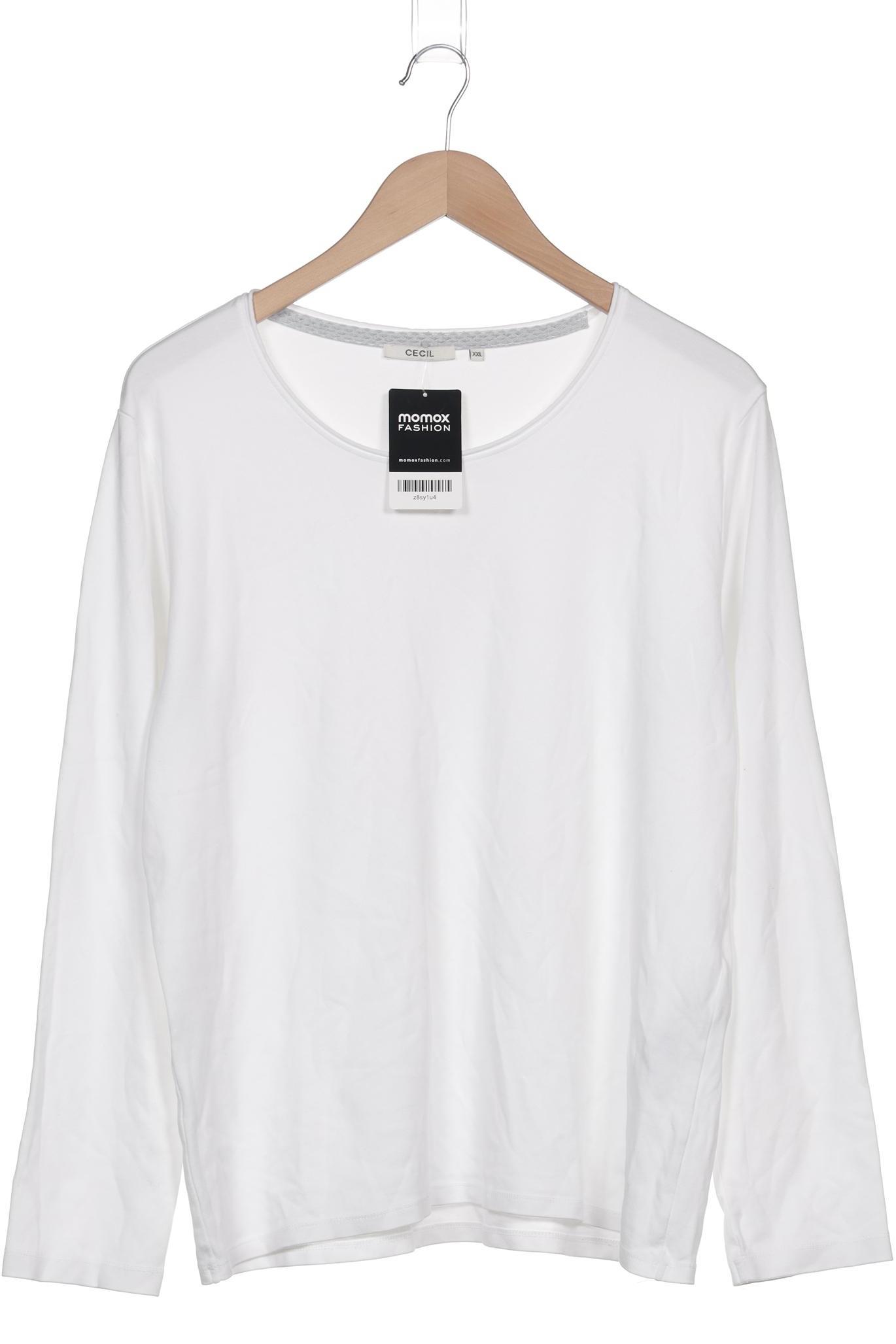 

Cecil Damen Langarmshirt, weiß, Gr. 46
