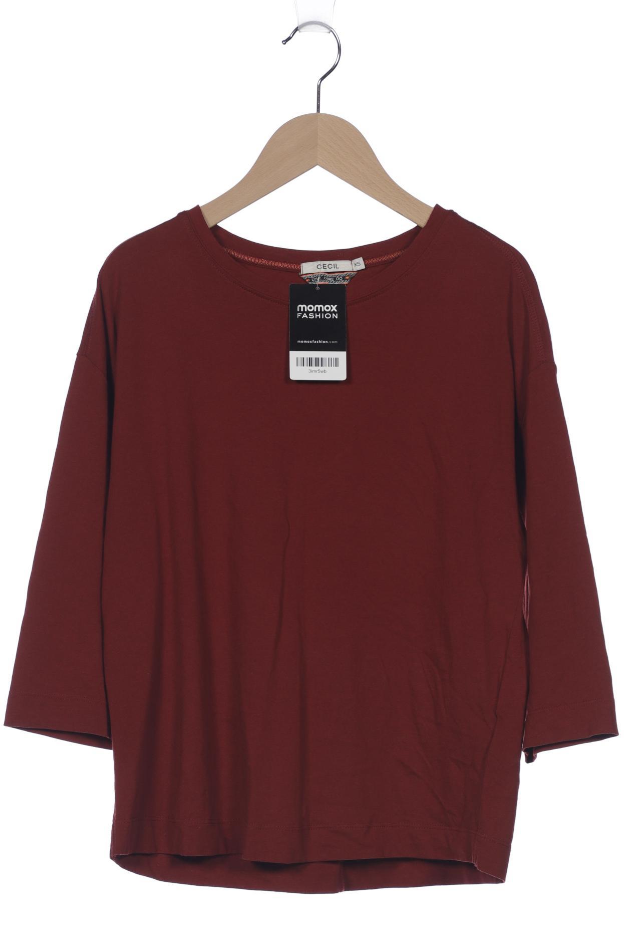 

Cecil Damen Langarmshirt, bordeaux, Gr. 34