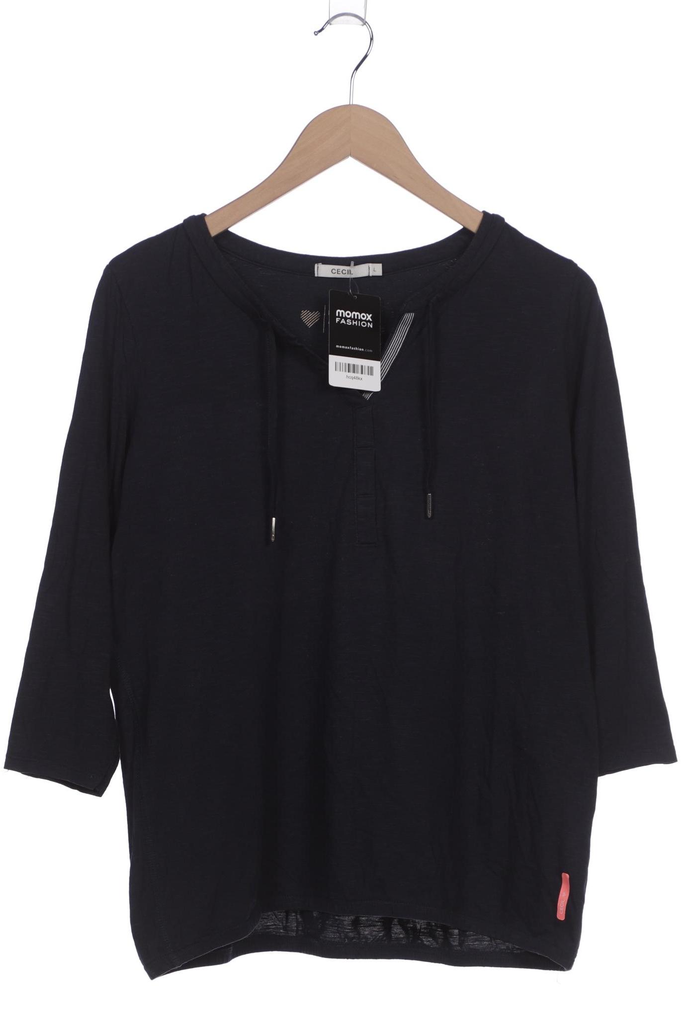 

Cecil Damen Langarmshirt, marineblau, Gr. 42