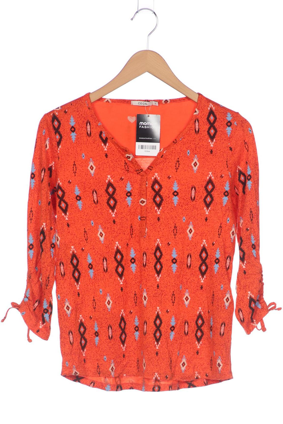 

Cecil Damen Langarmshirt, orange, Gr. 36