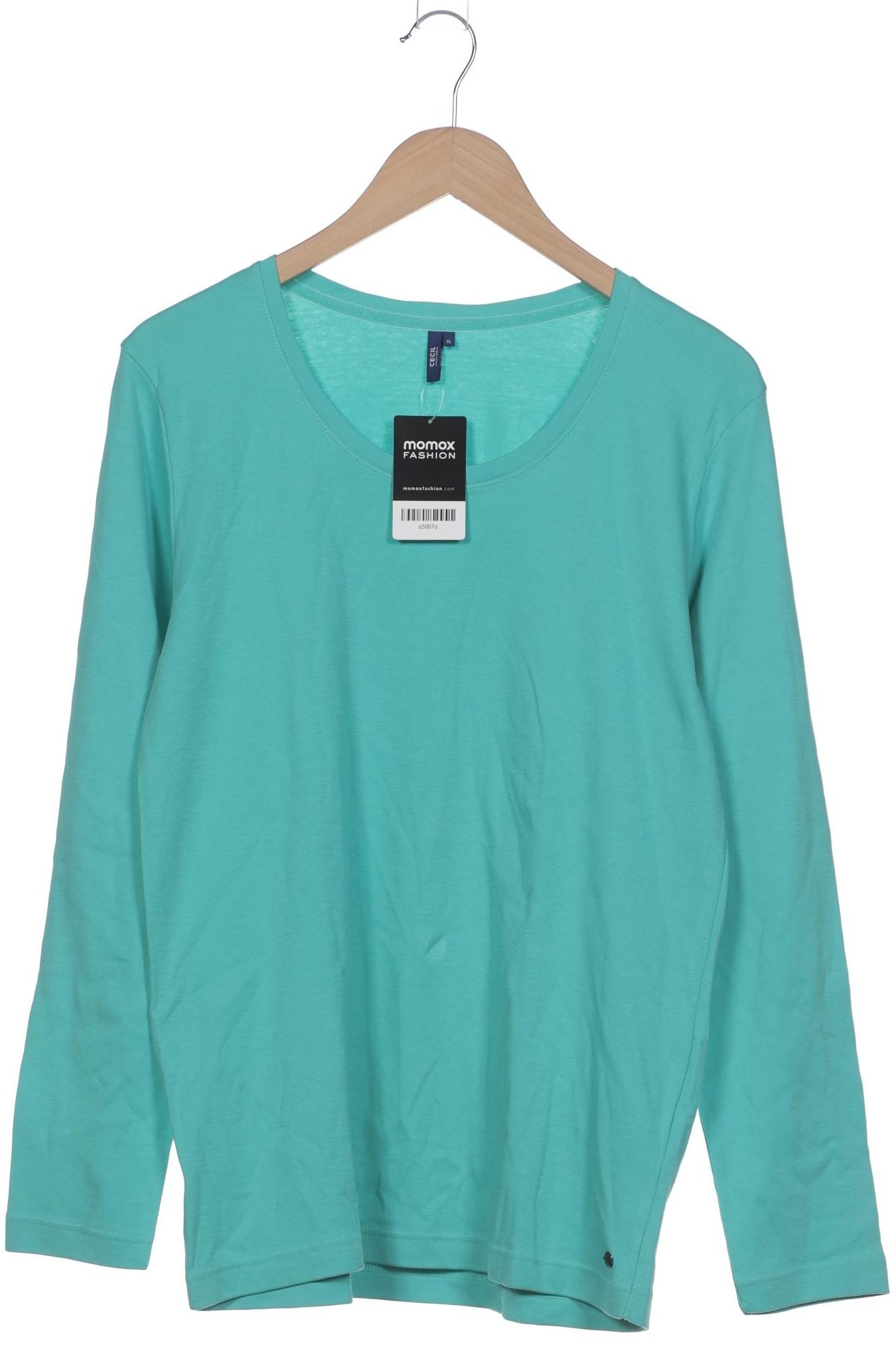 

Cecil Damen Langarmshirt, türkis, Gr. 44