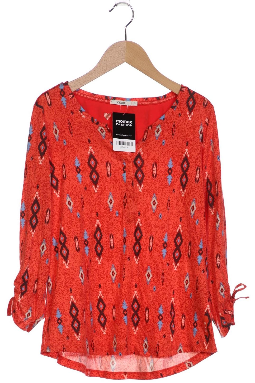 

Cecil Damen Langarmshirt, orange, Gr. 36