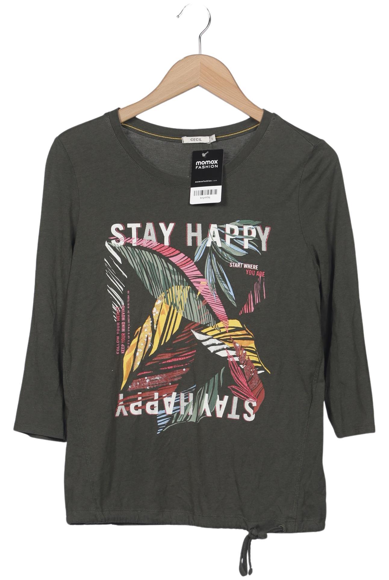 

Cecil Damen Langarmshirt, grün, Gr. 36