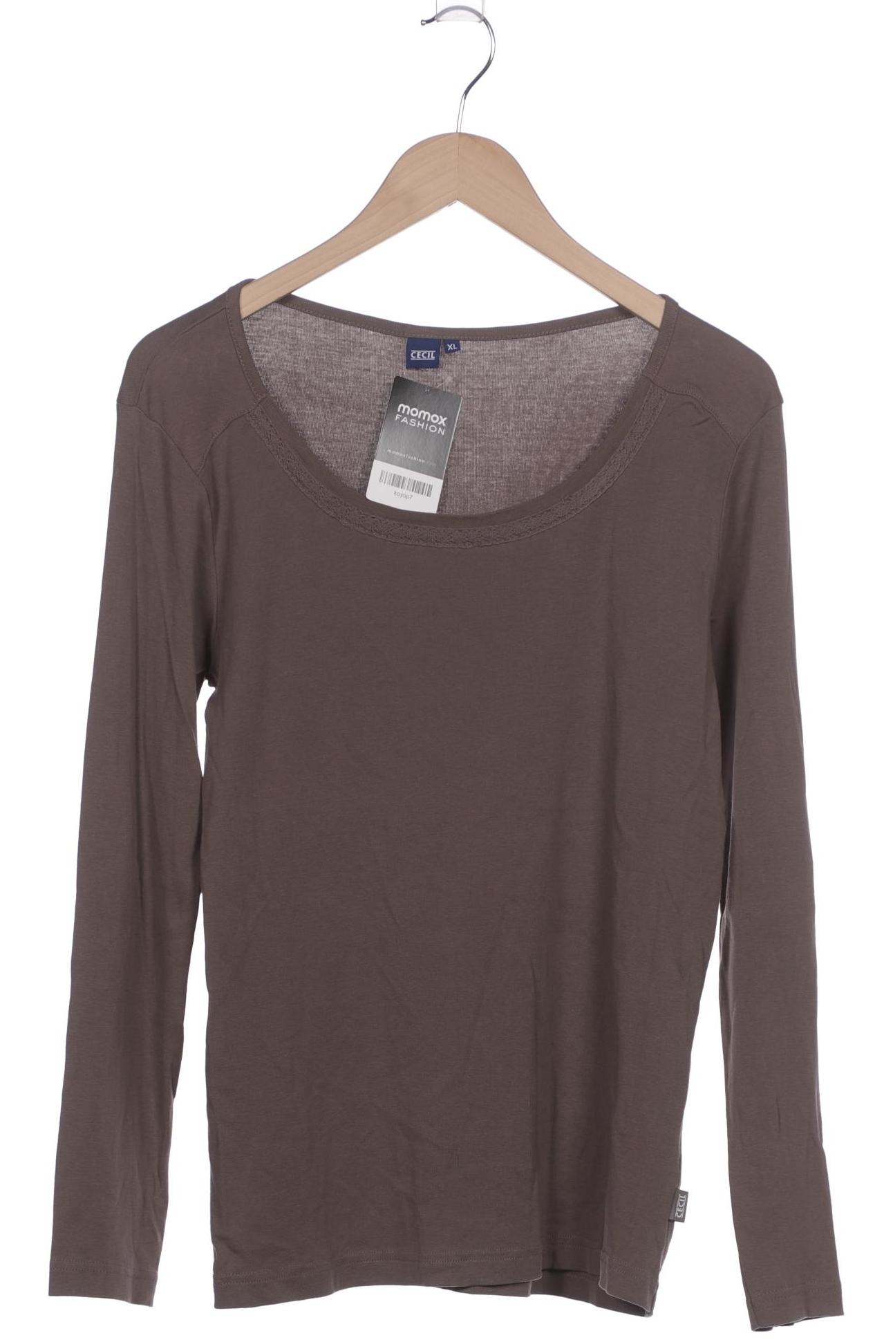 

Cecil Damen Langarmshirt, braun, Gr. 44