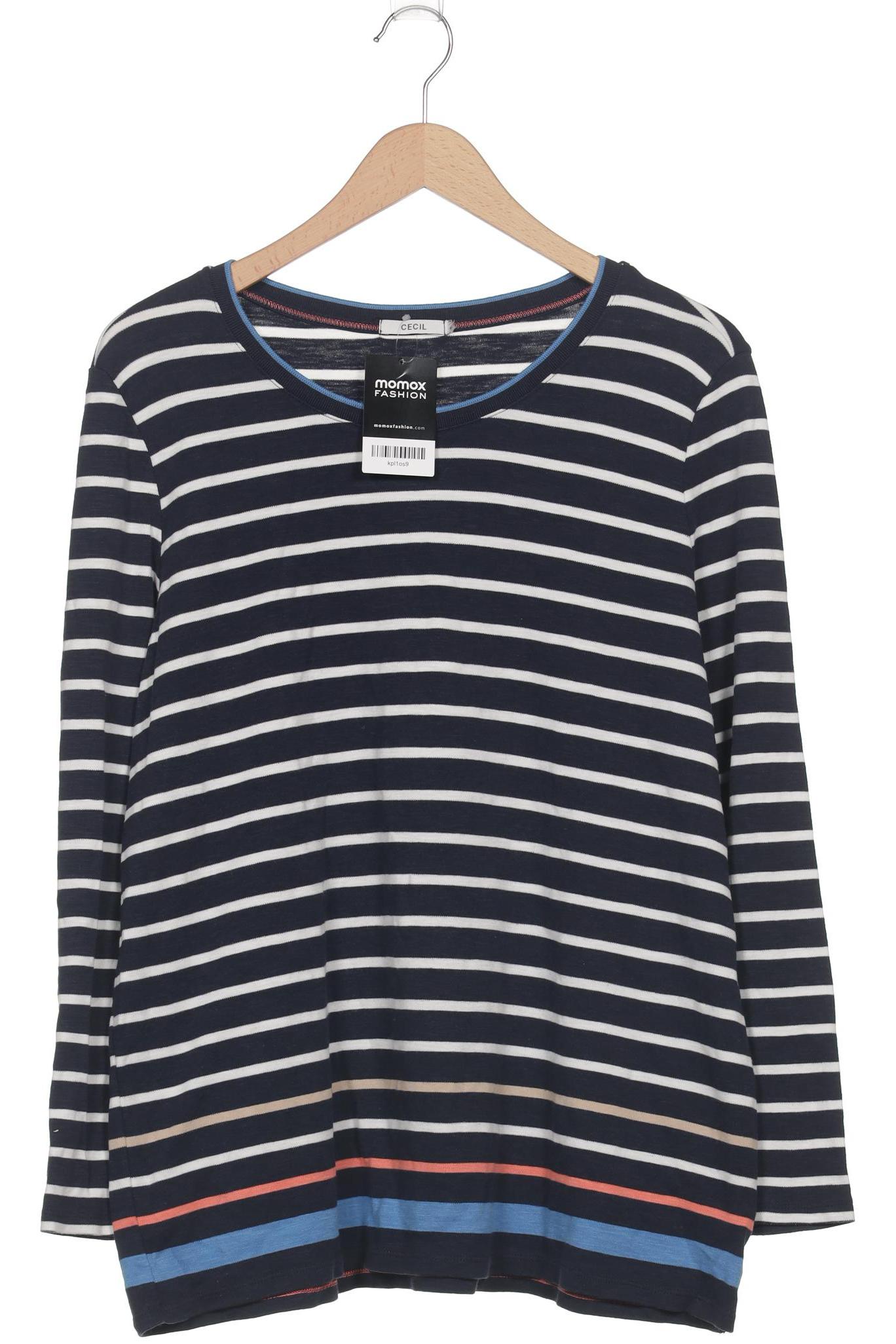 

Cecil Damen Langarmshirt, marineblau, Gr. 46