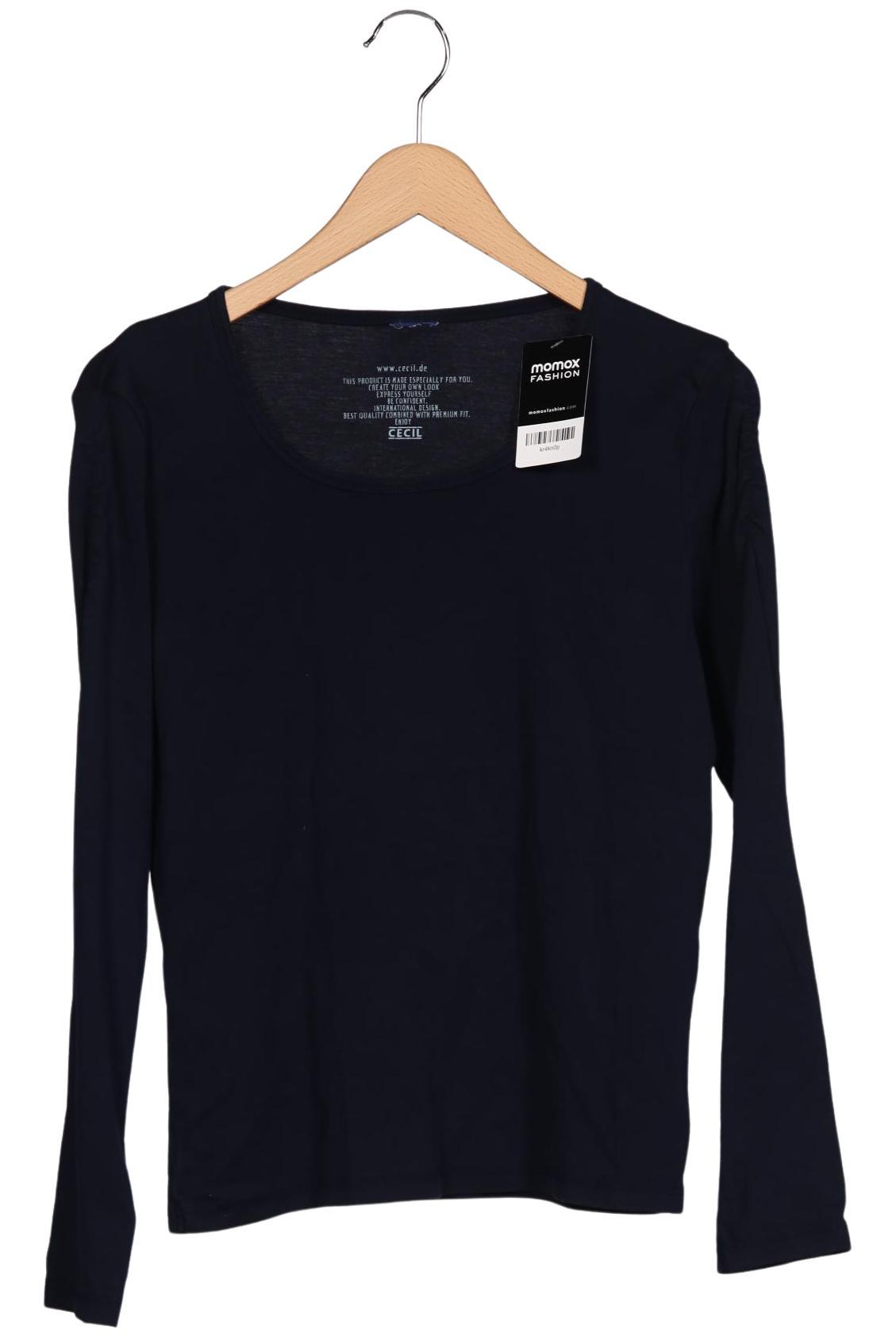 

Cecil Damen Langarmshirt, marineblau, Gr. 36