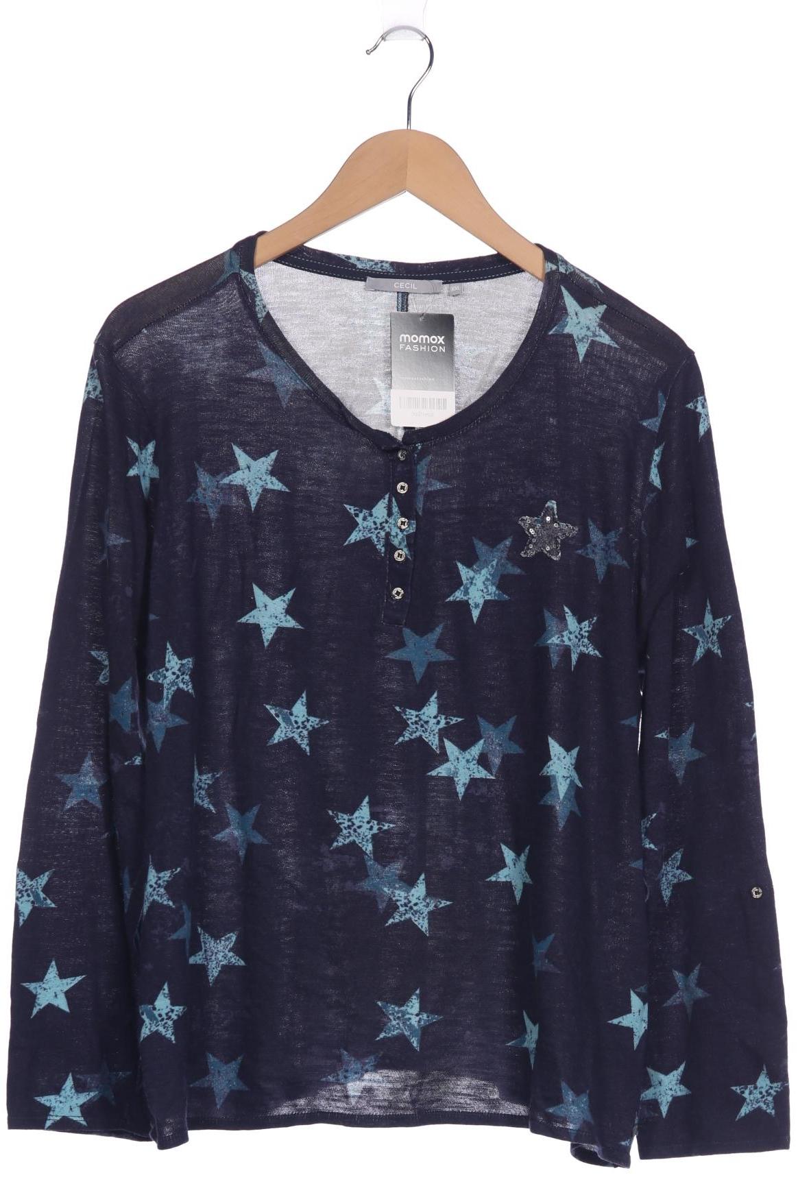 

Cecil Damen Langarmshirt, marineblau, Gr. 46