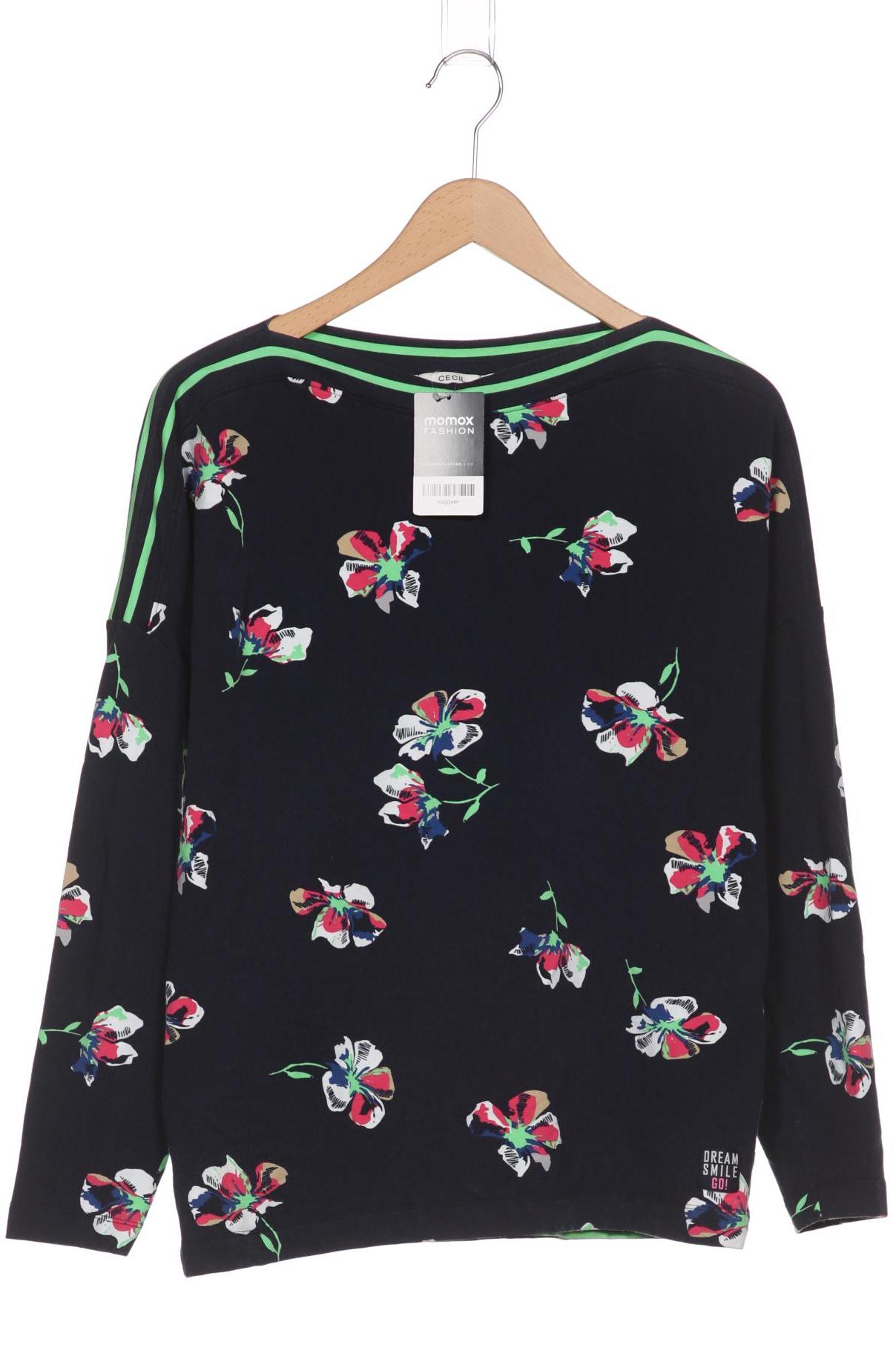 

Cecil Damen Langarmshirt, marineblau, Gr. 38