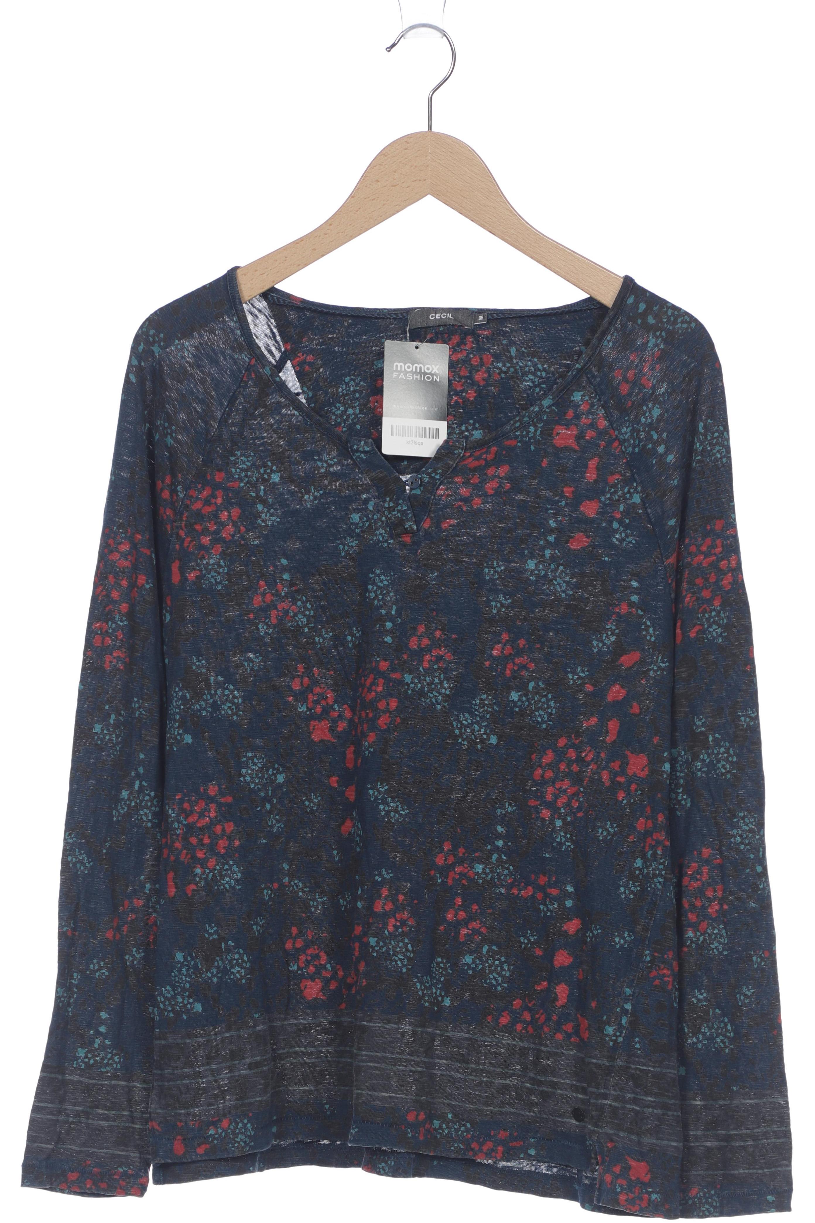 

Cecil Damen Langarmshirt, blau, Gr. 38