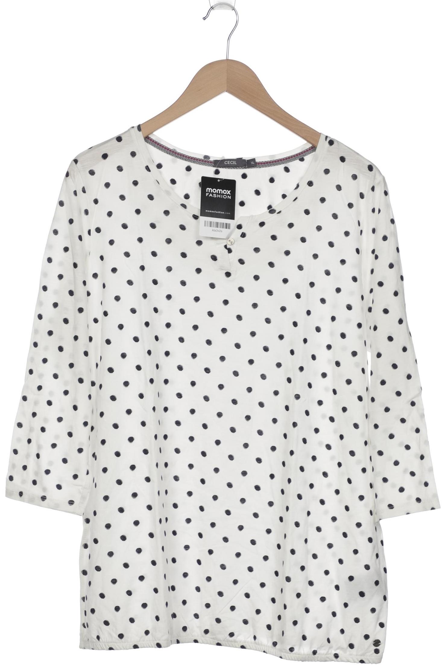 

Cecil Damen Langarmshirt, weiß, Gr. 44