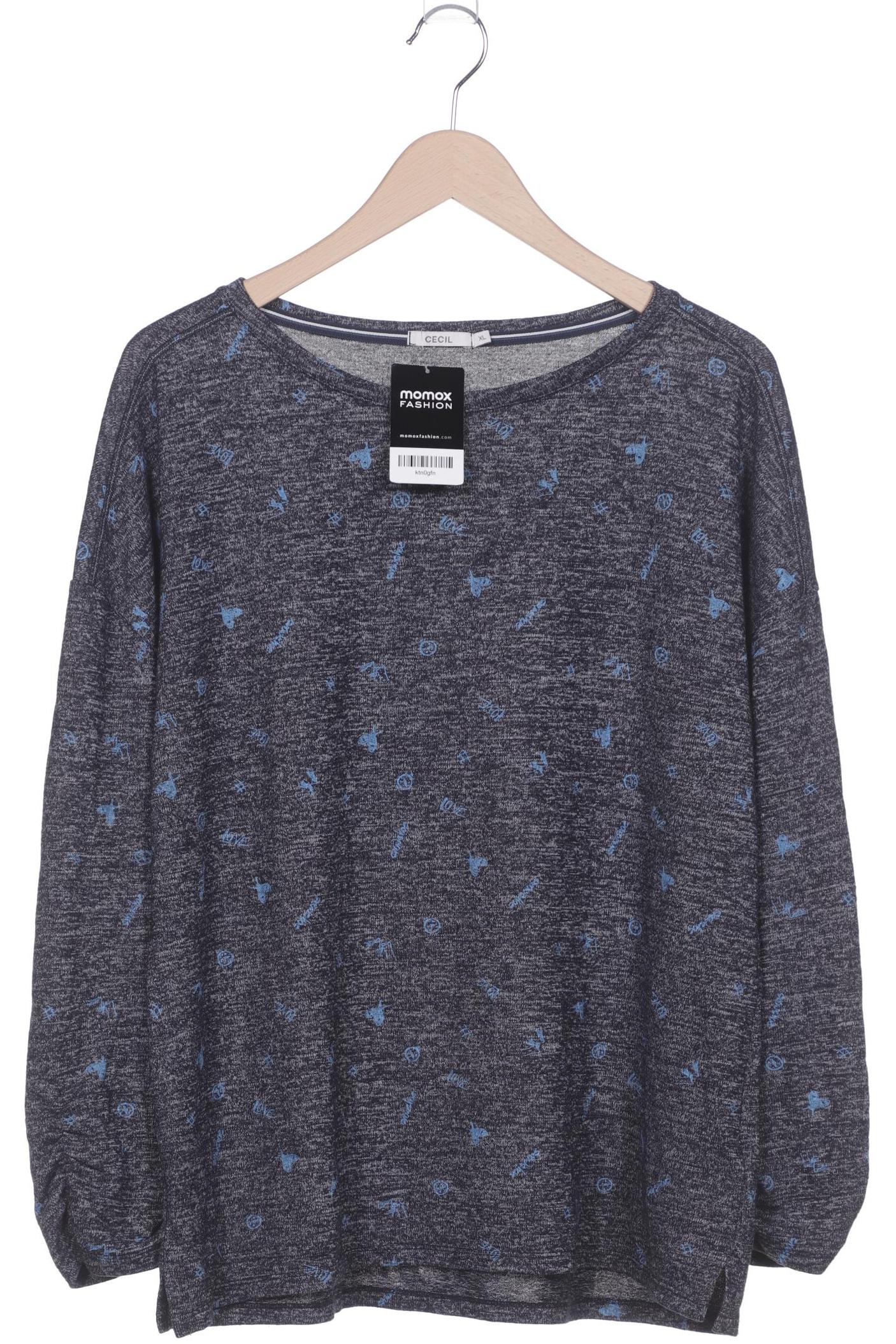 

Cecil Damen Langarmshirt, marineblau, Gr. 44
