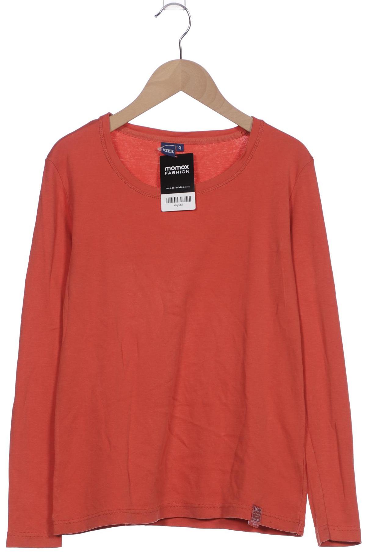 

Cecil Damen Langarmshirt, orange, Gr. 36