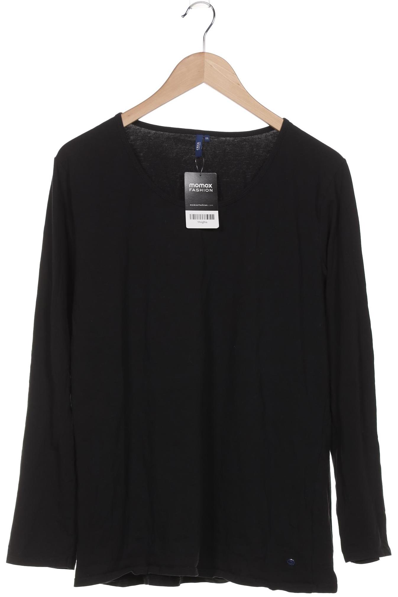 

Cecil Damen Langarmshirt, schwarz, Gr. 46