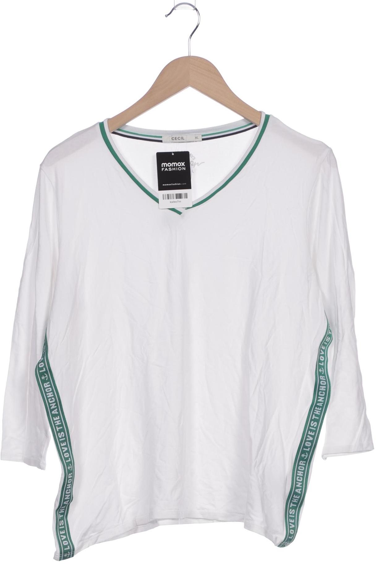 

Cecil Damen Langarmshirt, weiß, Gr. 44