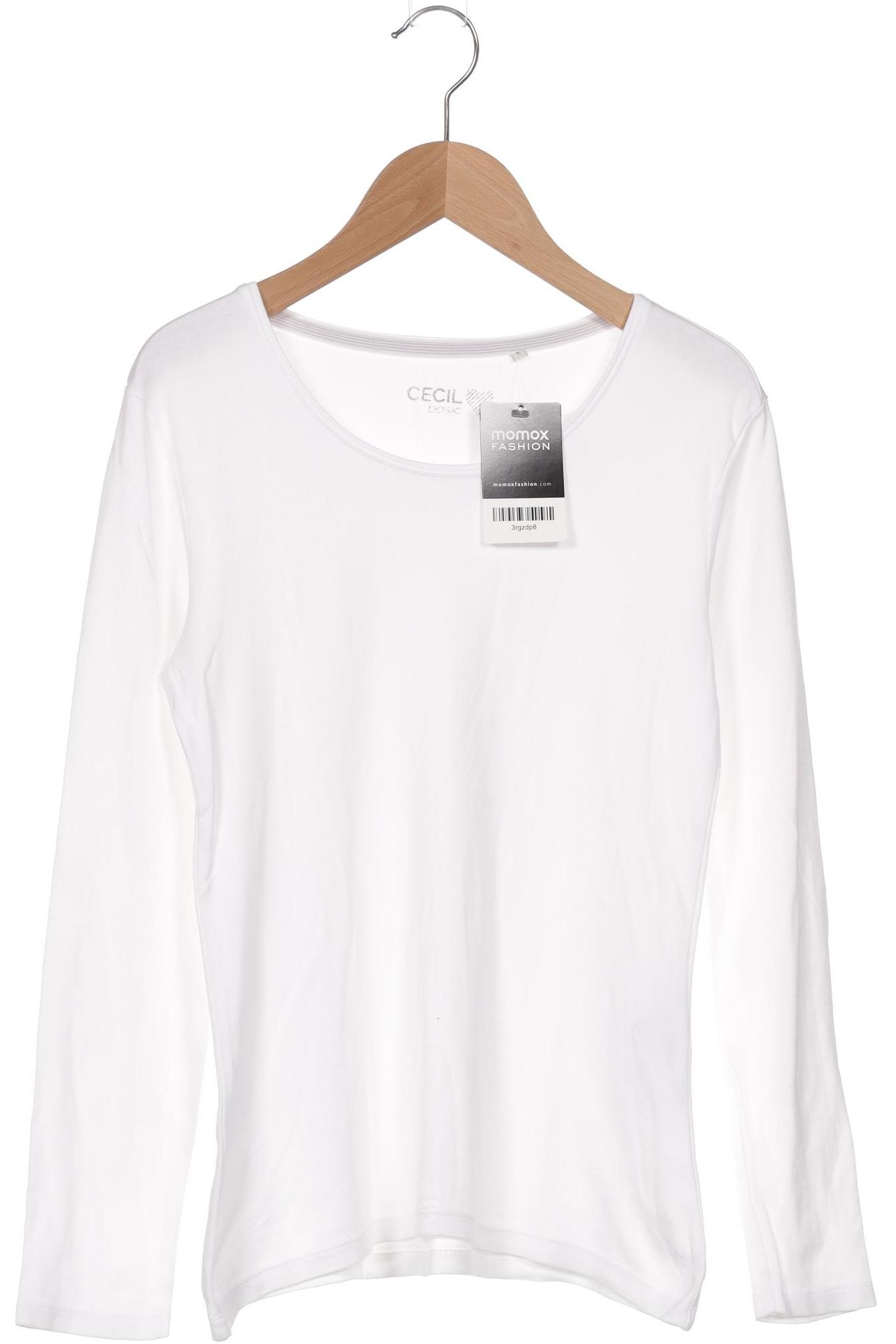 

Cecil Damen Langarmshirt, weiß, Gr. 36