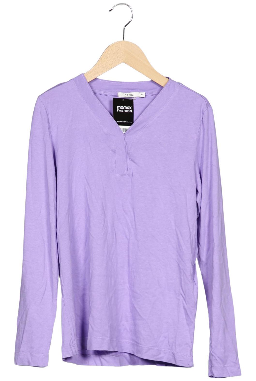 

Cecil Damen Langarmshirt, flieder, Gr. 34