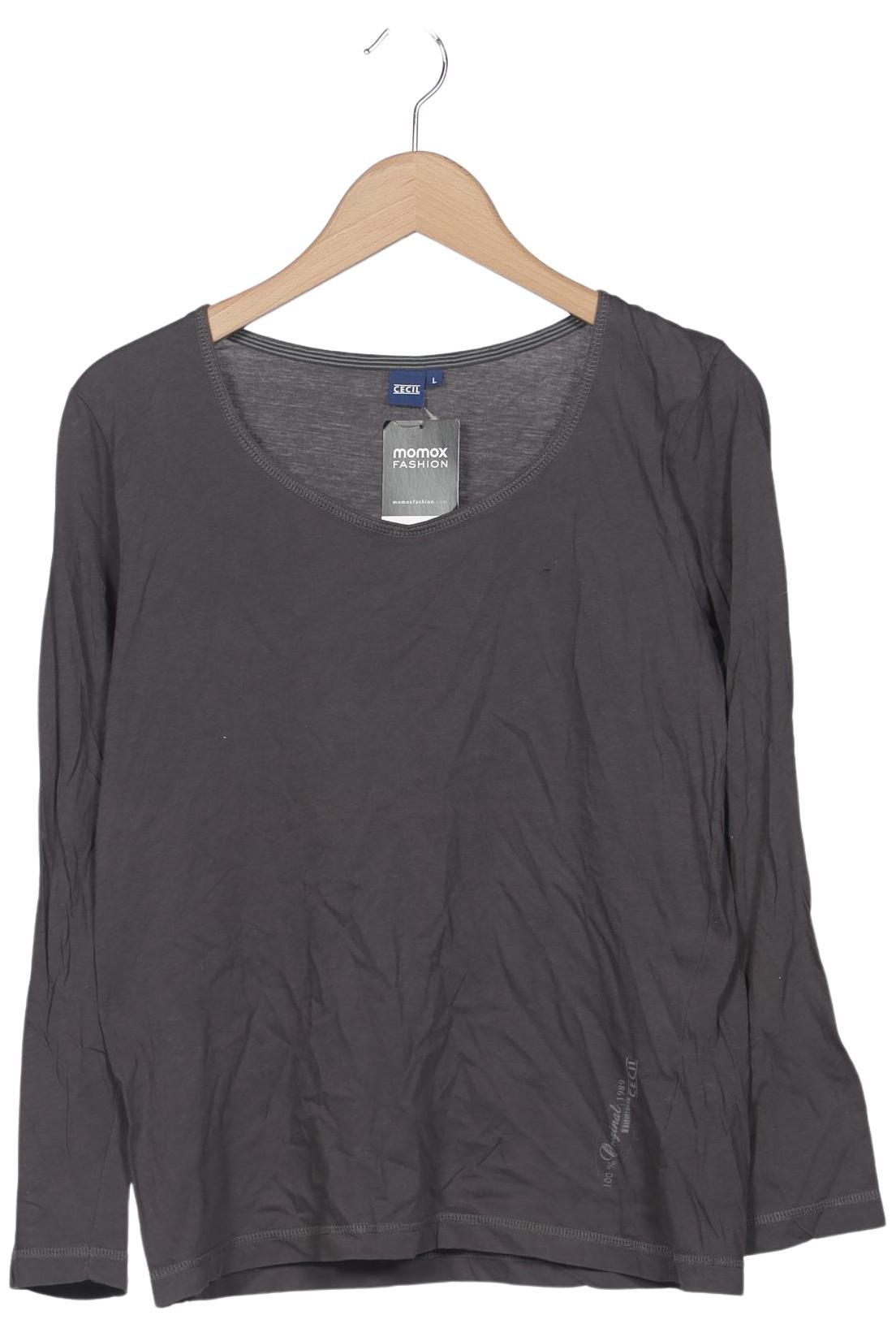 

Cecil Damen Langarmshirt, grau, Gr. 42