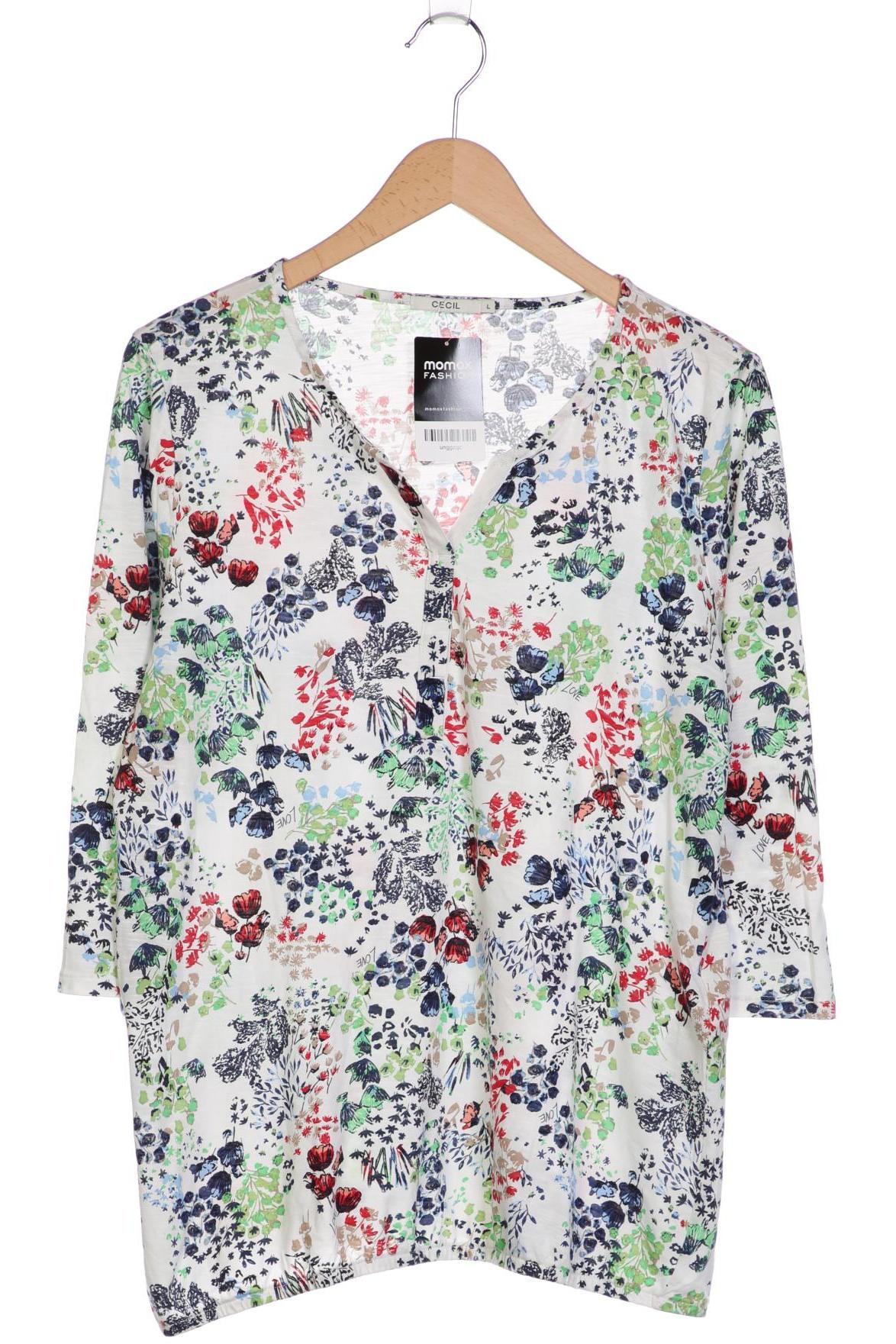 

Cecil Damen Langarmshirt, weiß, Gr. 42