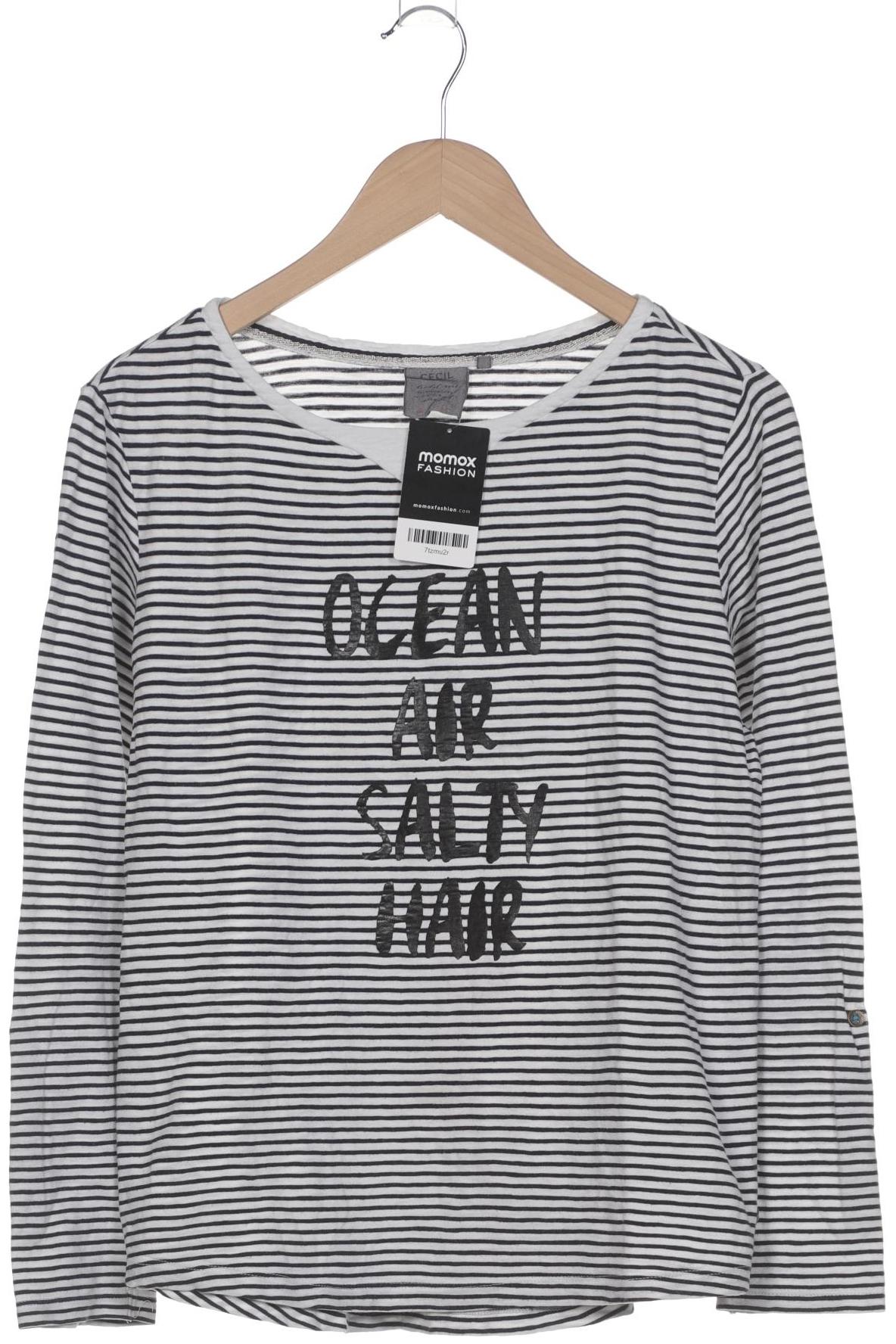 

Cecil Damen Langarmshirt, weiß, Gr. 38