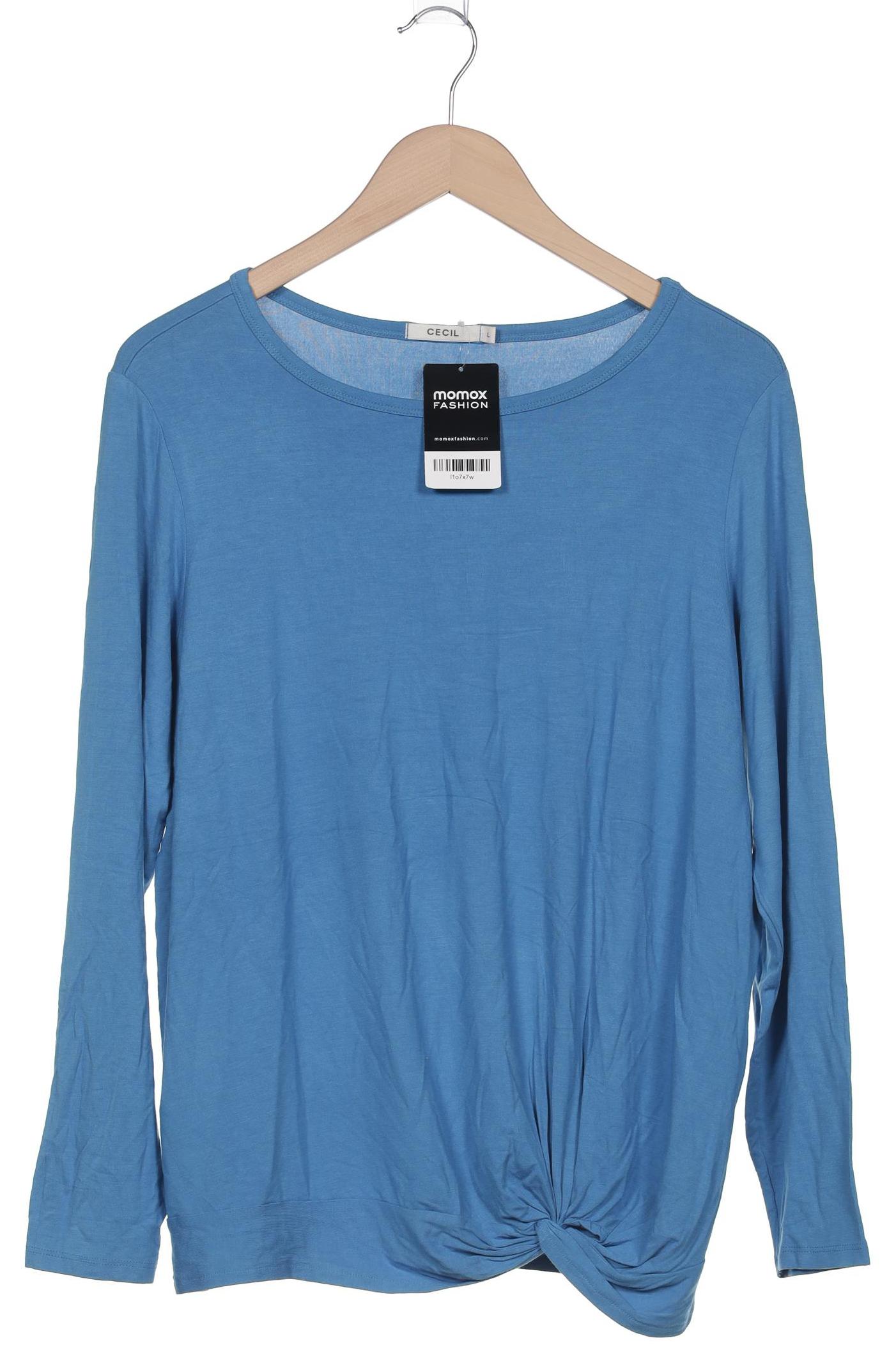 

Cecil Damen Langarmshirt, blau, Gr. 42