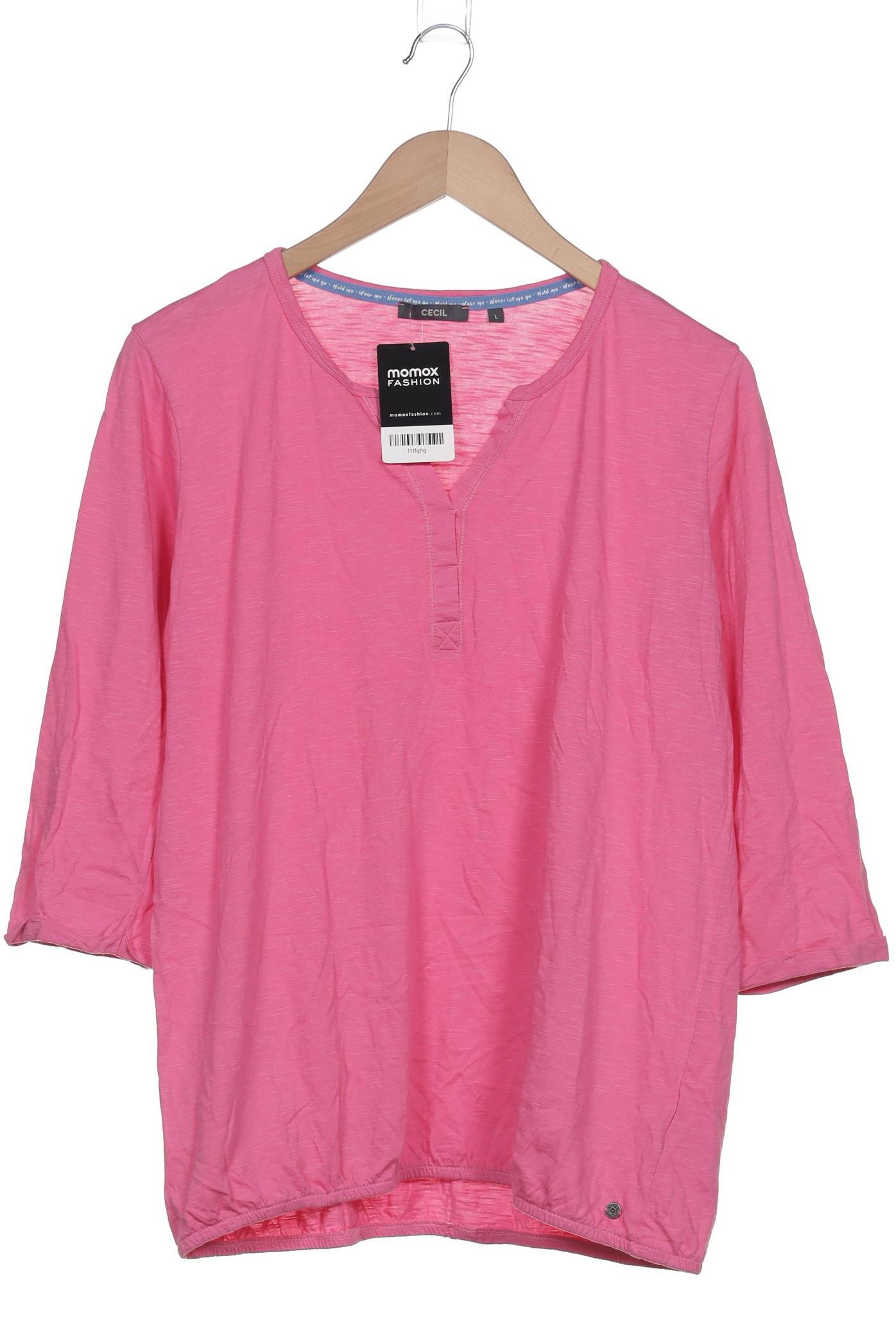 

Cecil Damen Langarmshirt, pink, Gr. 42
