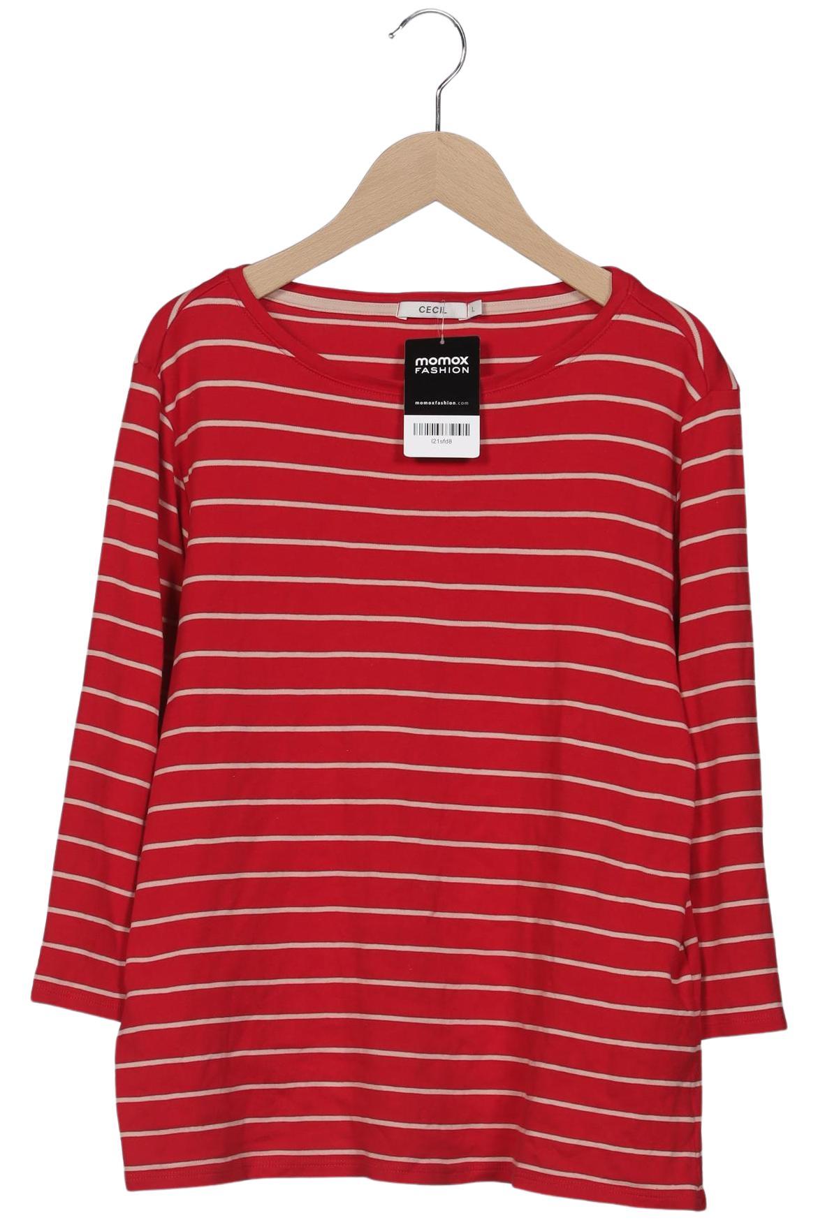 

Cecil Damen Langarmshirt, rot, Gr. 42