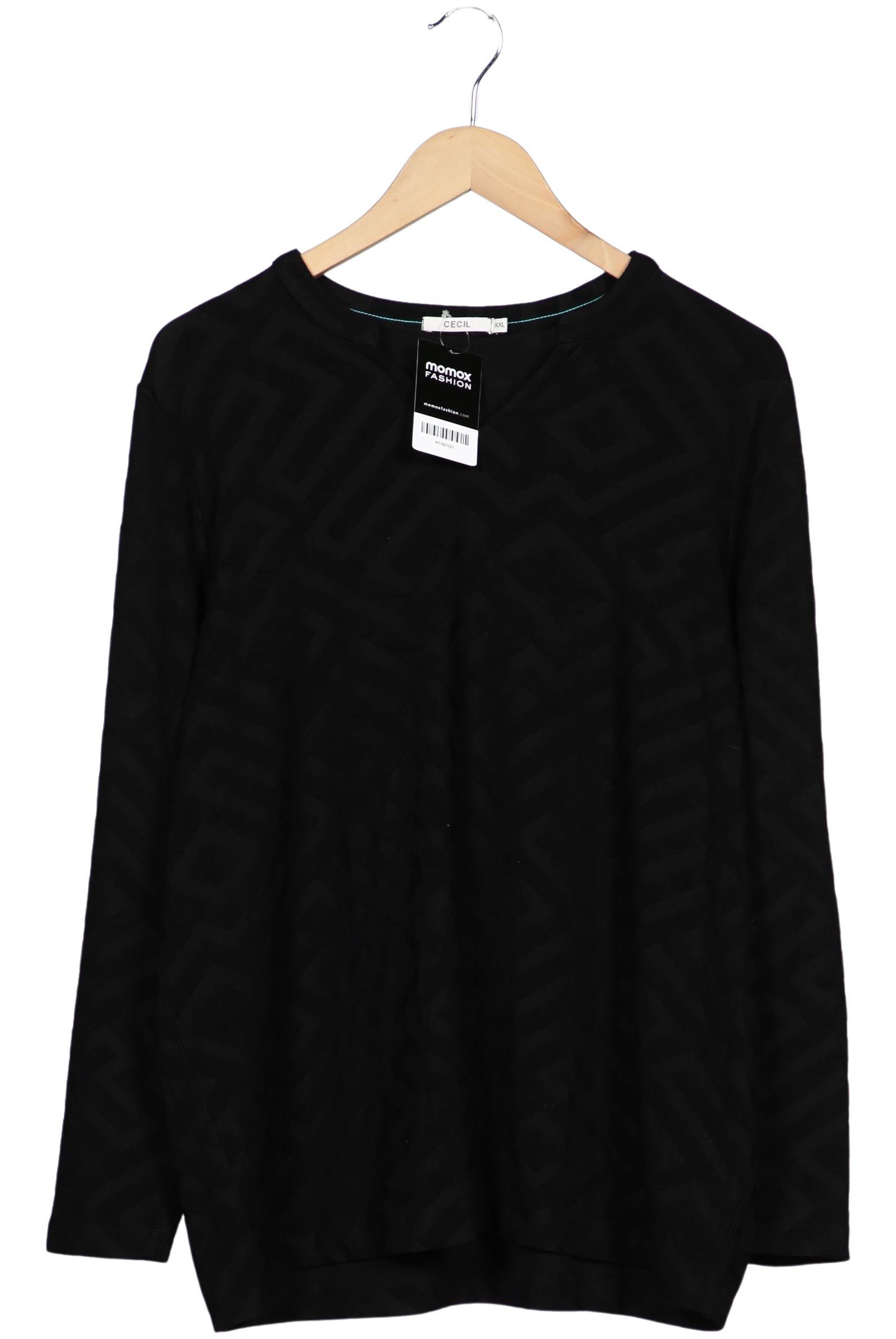 

Cecil Damen Langarmshirt, schwarz, Gr. 46